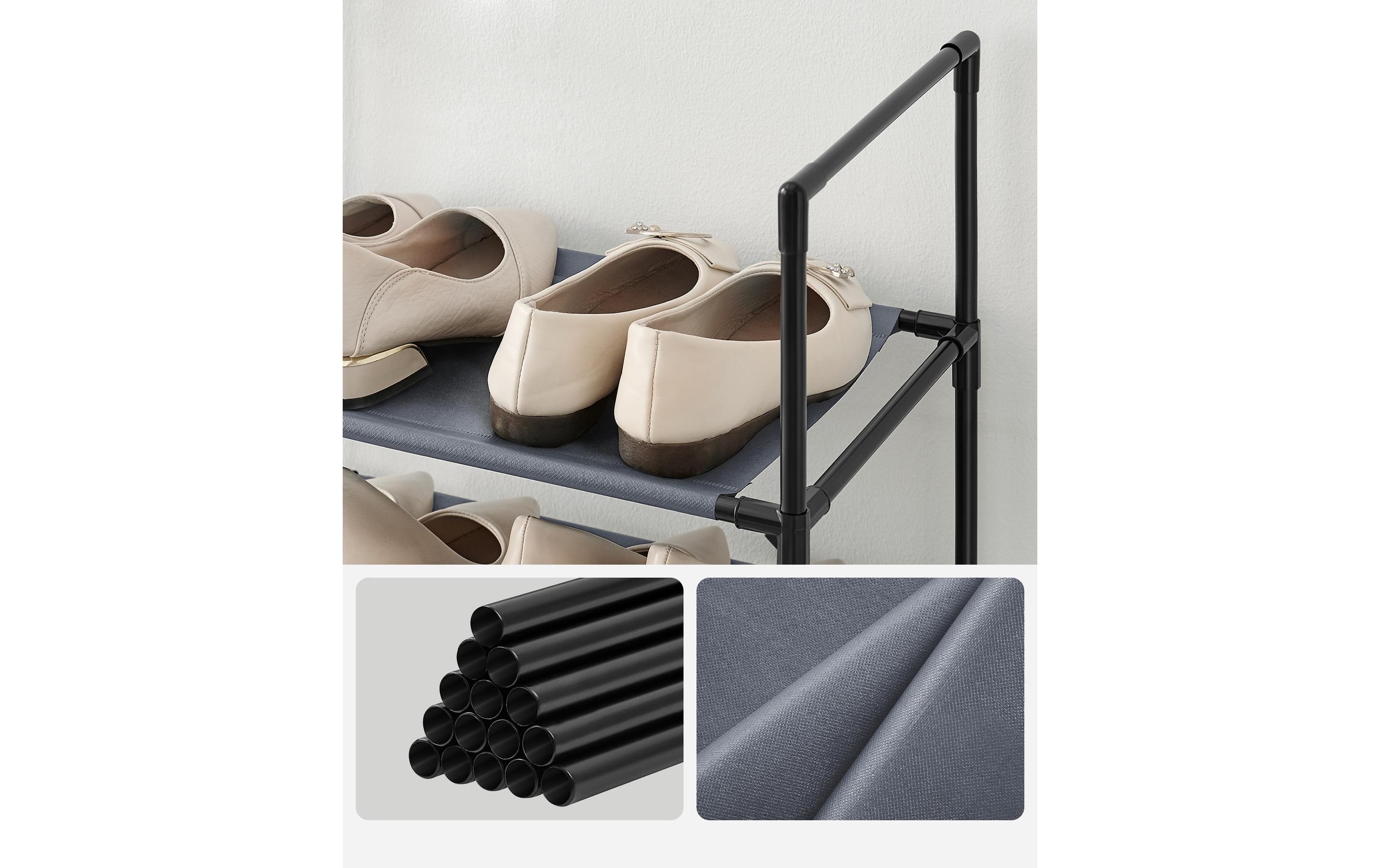 SONGMICS Schuhregal »mit 10 Ablagen 45 x 173 cm«