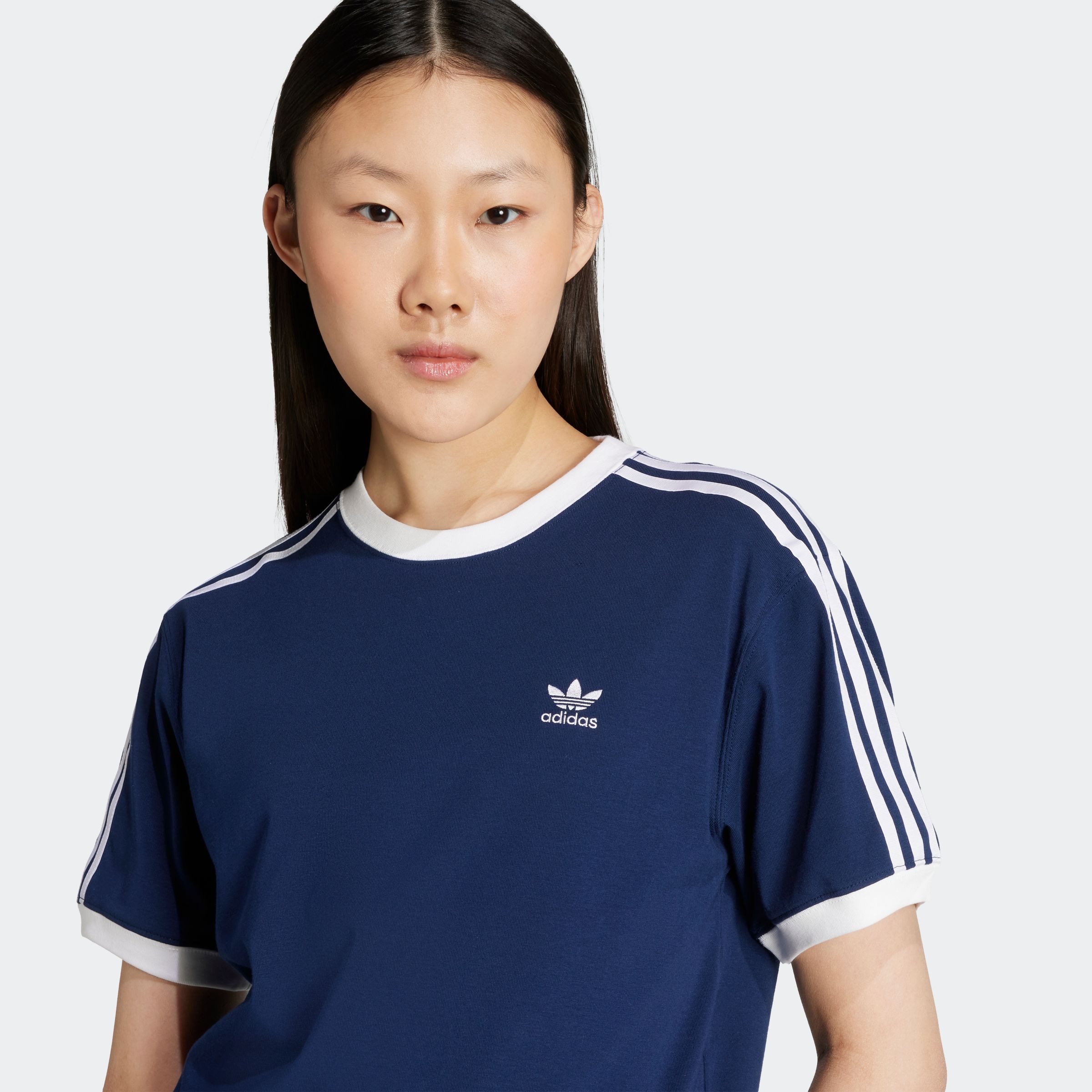 adidas Originals T-Shirt »3 STRIPE TEE«, drei Streifen Shirt mit Trefoil Logo