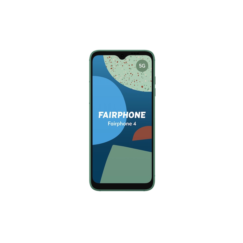 Fairphone Smartphone »4 5G 256 GB«, grün, 15,9 cm/6,3 Zoll, 256 GB Speicherplatz, 48 MP Kamera