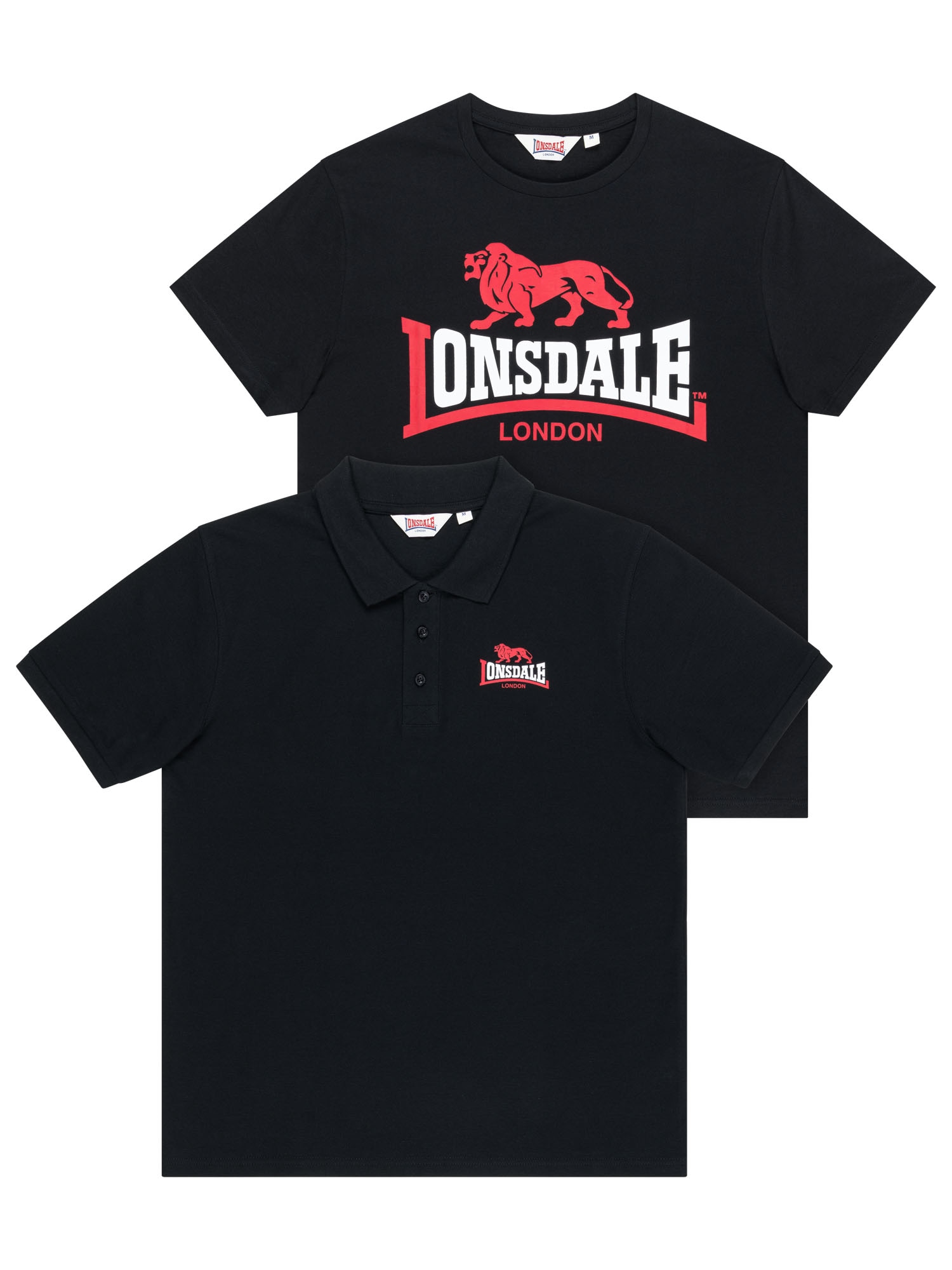Lonsdale T-Shirt "WHISTON" 2 2er-Pack, mit Rundhalsausschnitt, Kurzarm, aus Baumwolle