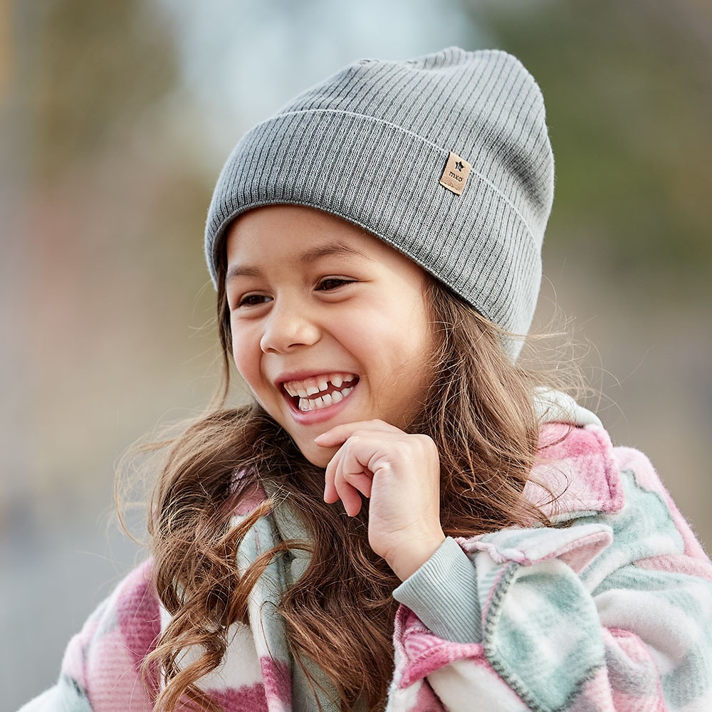 MAXIMO Beanie, aus Baumwolle, wärmend, gefüttert, unifarben