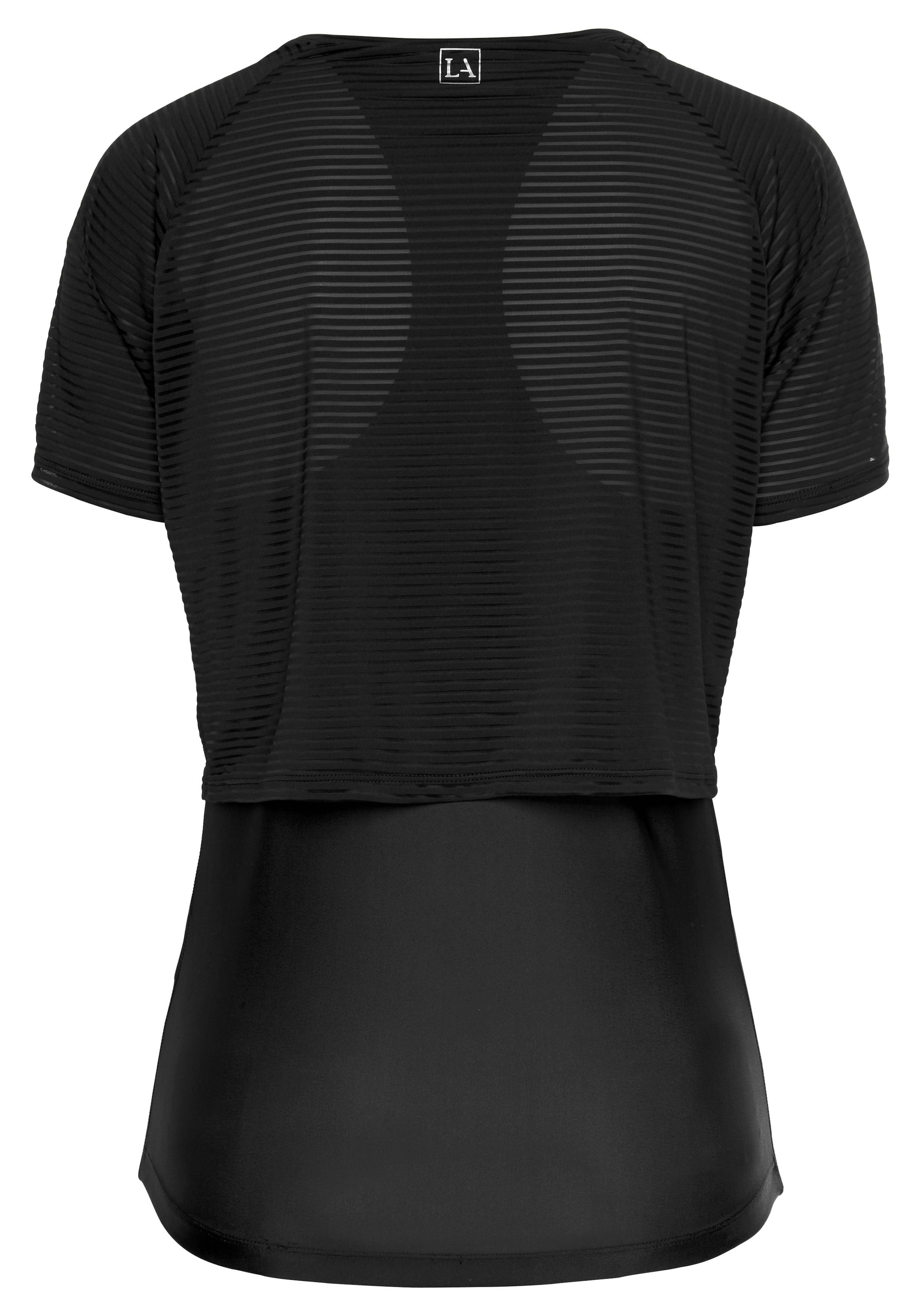 bei im Funktionsshirt Mauve«, 2 T-Shirt Layer- in LASCANA Design Schweiz 1 kaufen Jelmoli-Versand online ACTIVE »Digital