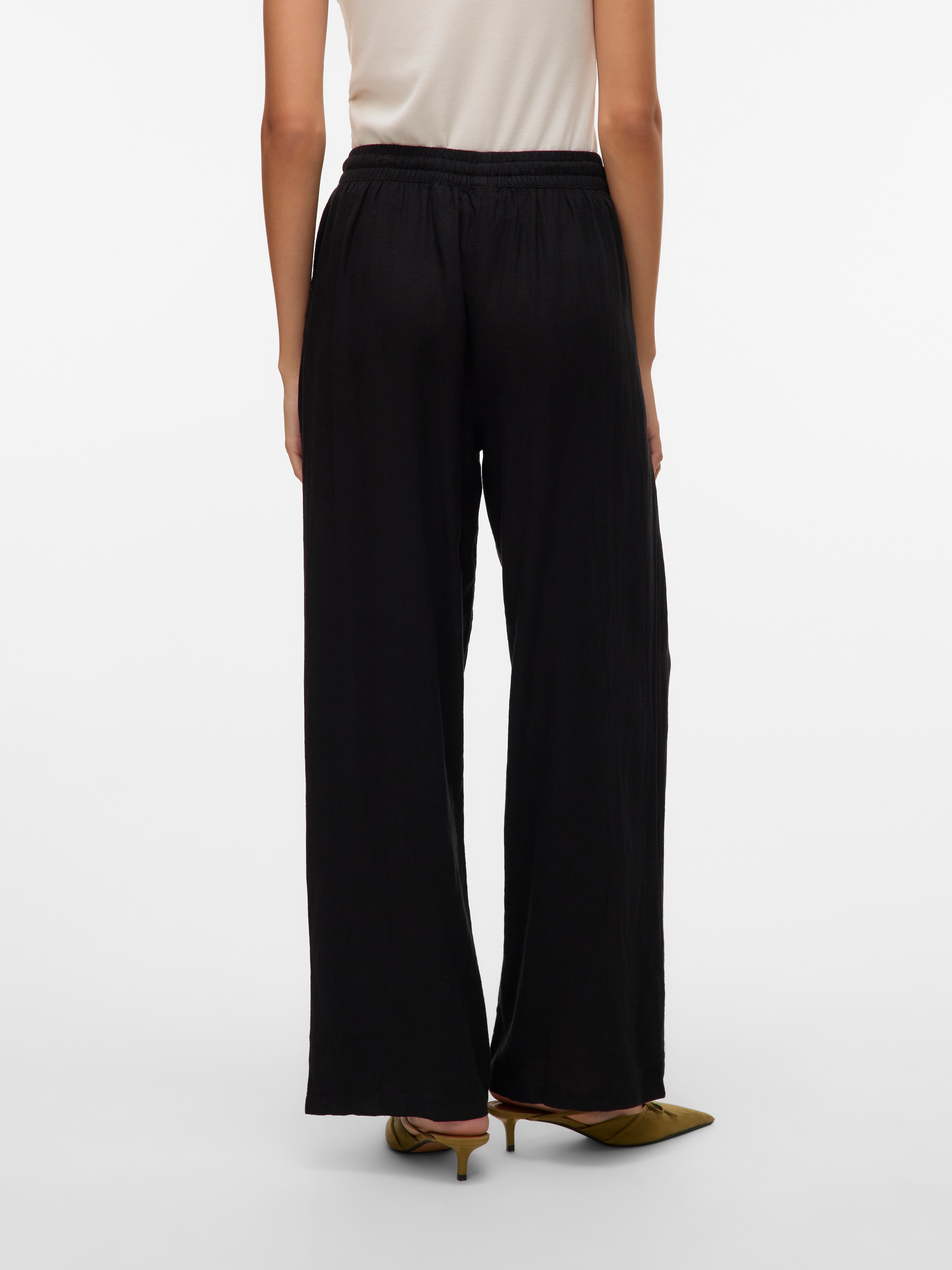 Vero Moda Schlupfhose »VMLINN LINEN PANTS WVN NOOS«, Sommerhose, mit Leinen