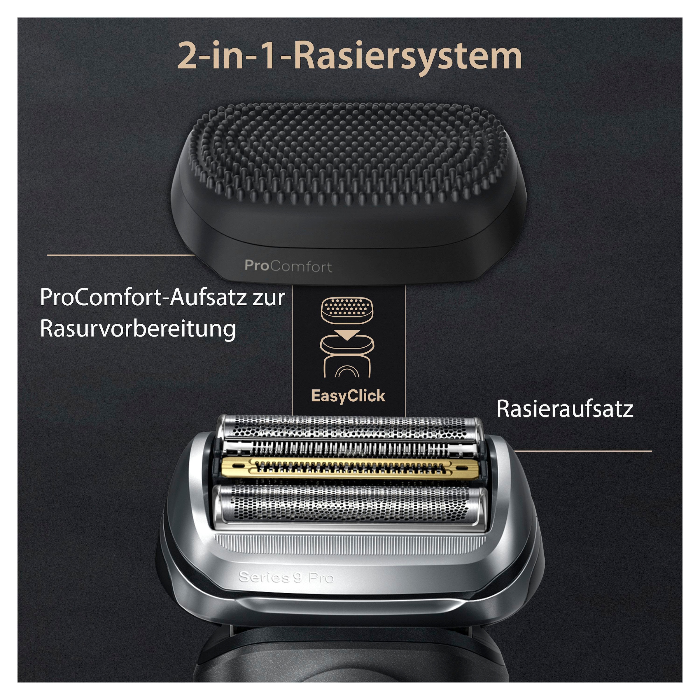 Braun Elektrorasierer »Series 9 Pro+ 9590cc«, Reinigungsstation, Precision ProTrimmer