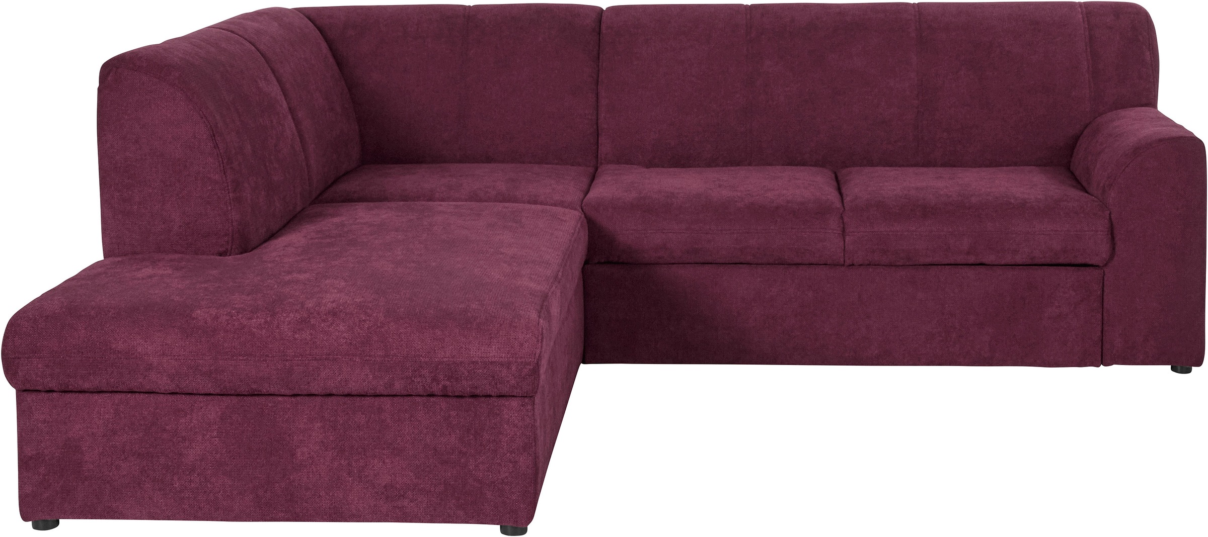 DOMO collection Ecksofa »Topper zeitlos elegant, kompakte Stellmasse, OTTOs Choice, L-Form«, mit Ottomane, wahlweise mit Schlaffunktion