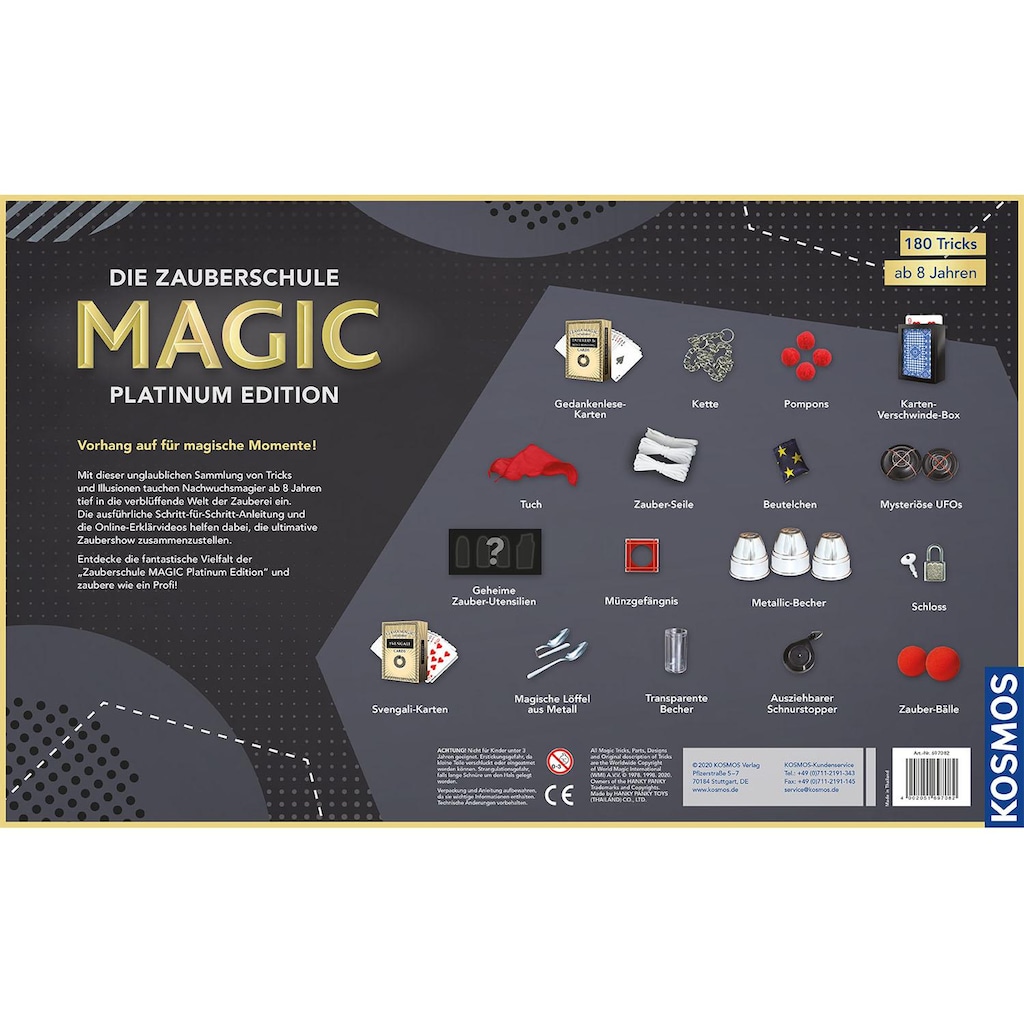 Kosmos Experimentierkasten »Magie Die Zauberschule Magic: Platinum Edition«