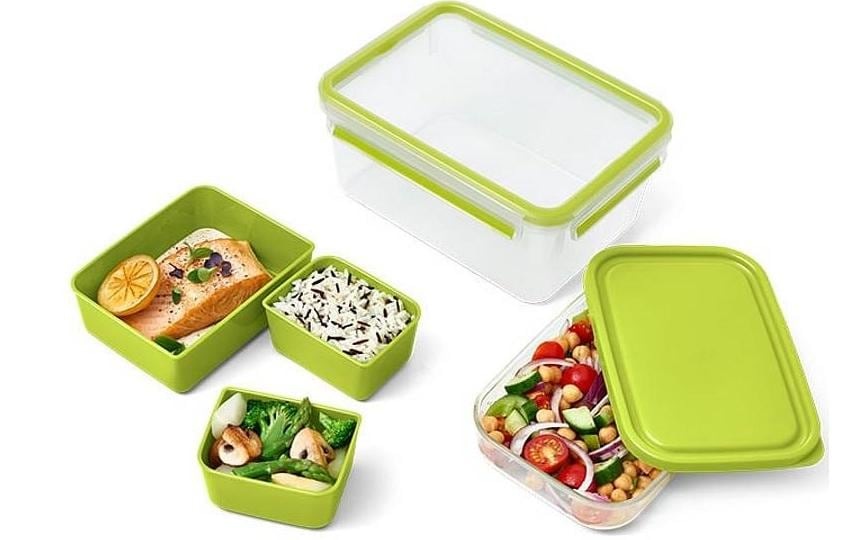 EMSA CLIP & GO XL Lunch container 2.3 L Green, Transparent 1 pc(s)