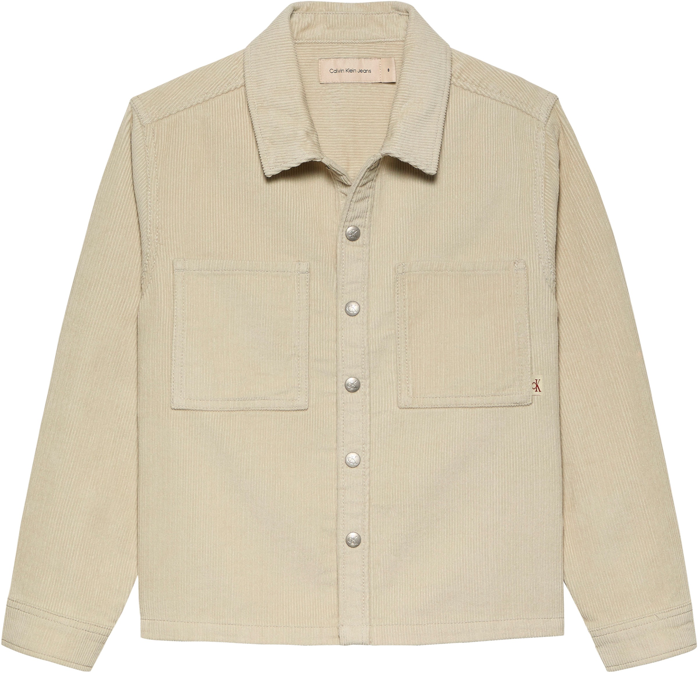 Calvin Klein Jeans Langarmhemd »Corduroy Straight Overshirt«, für Kinder bis 16 Jahre und mit Logopatch