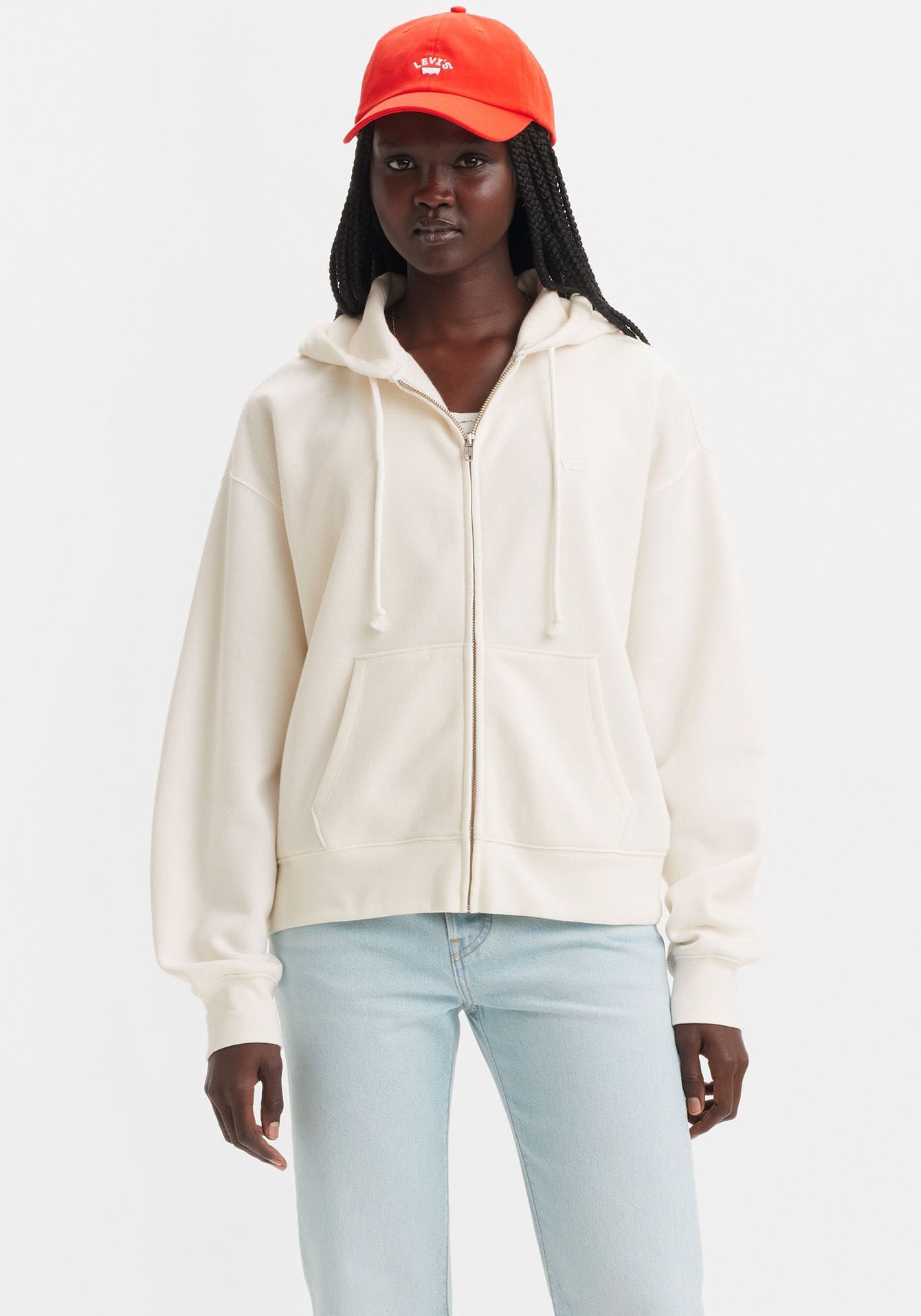 Levi's® Kapuzensweatjacke »EVERYDAY ZIP HOODIE« mit Logo Stickerei