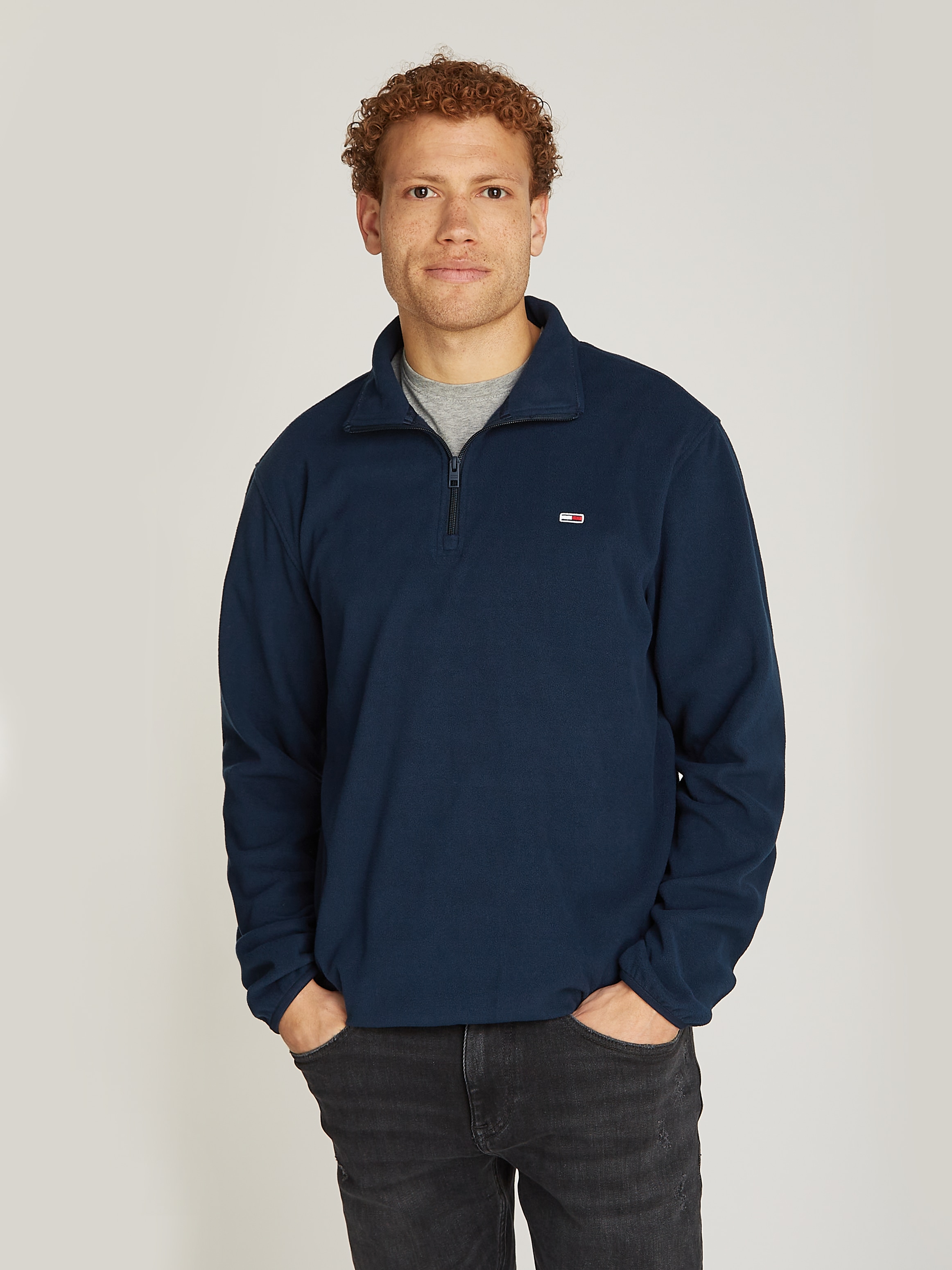 Fleecepullover »TJM REG S FLAG POLAR 1/4 ZIP«, mit Stehkragen