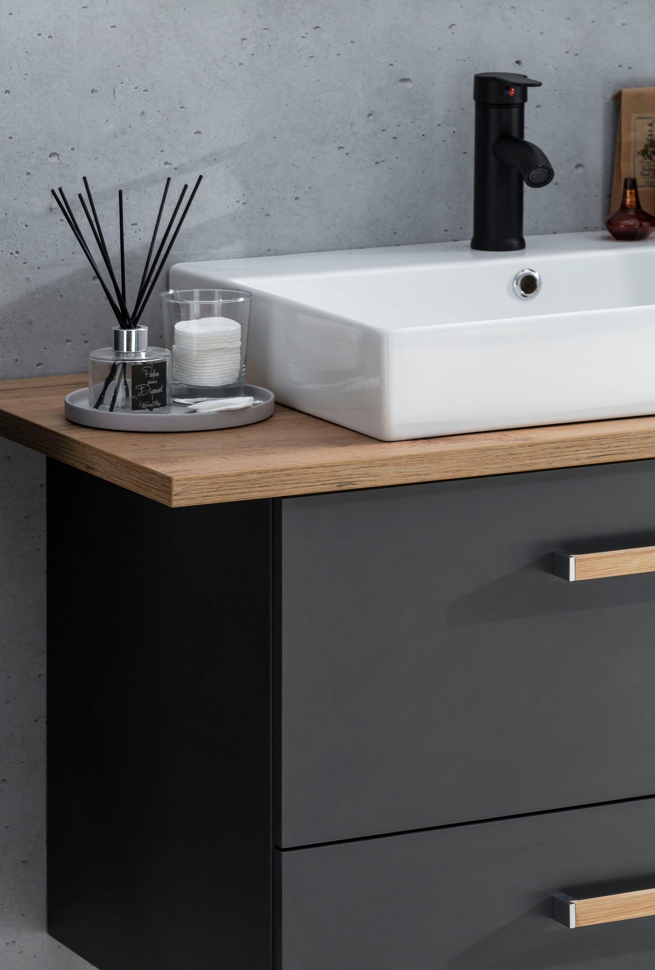 Schildmeyer Waschtisch "Duo, Waschtisch, Made in Germany, B: 165 cm" Solide Verarbeitung - Dieses Produkt ist in Deutschland gefertigt