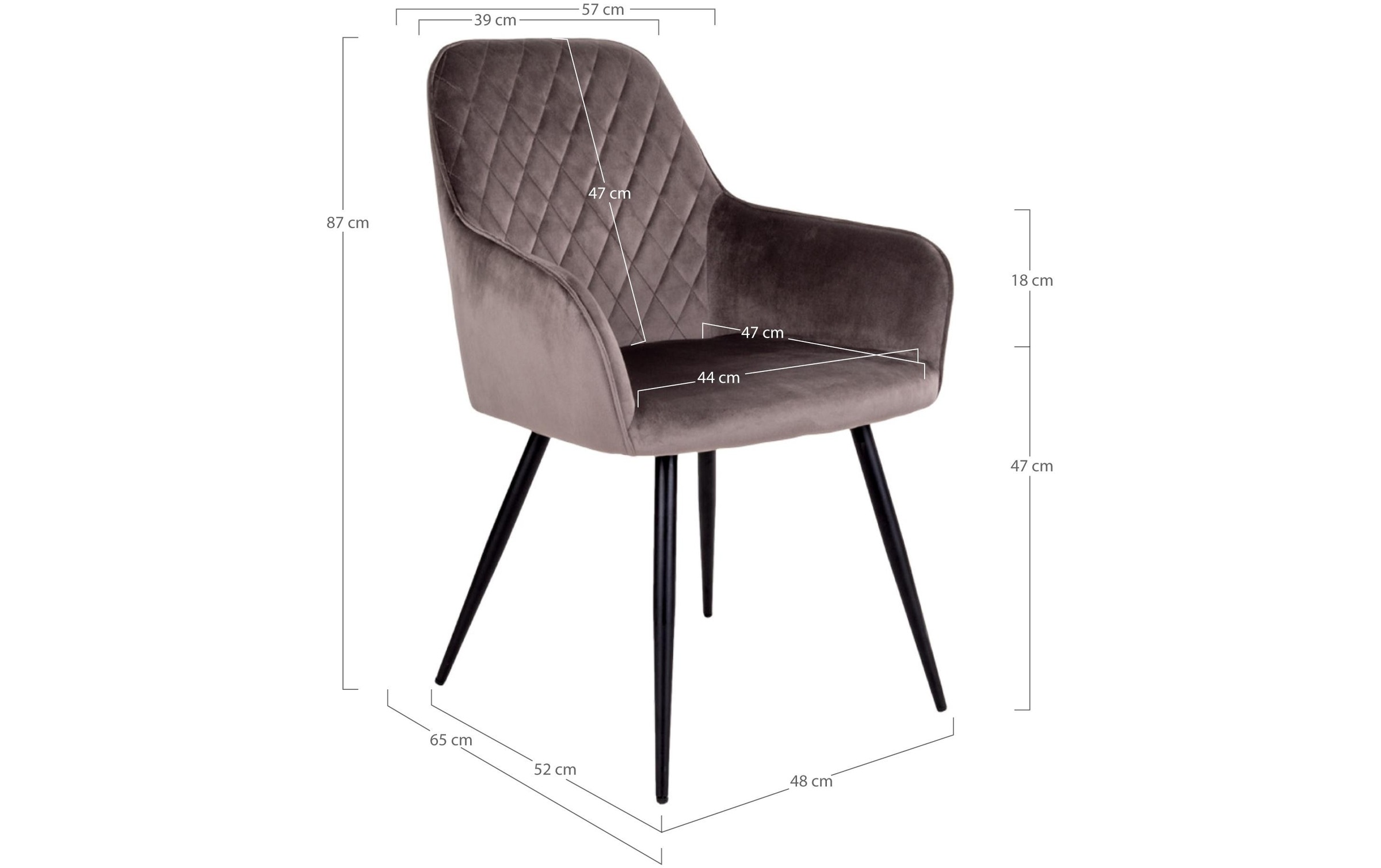 House Nordic Stuhl »Harbo 65 x 57 x 87 2 Stück«, 2 St.