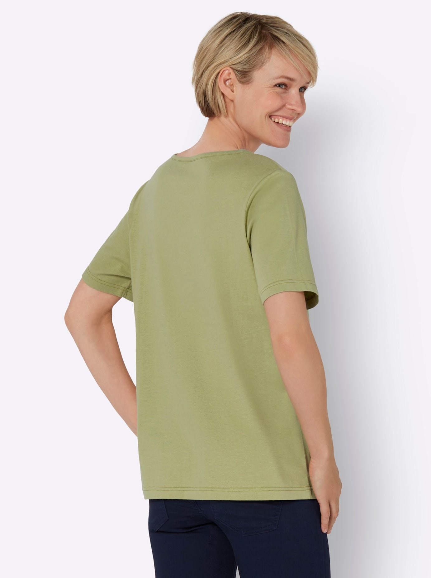 Classic Basics Kurzarmshirt »Rundhals-Shirt«, (1 tlg.)