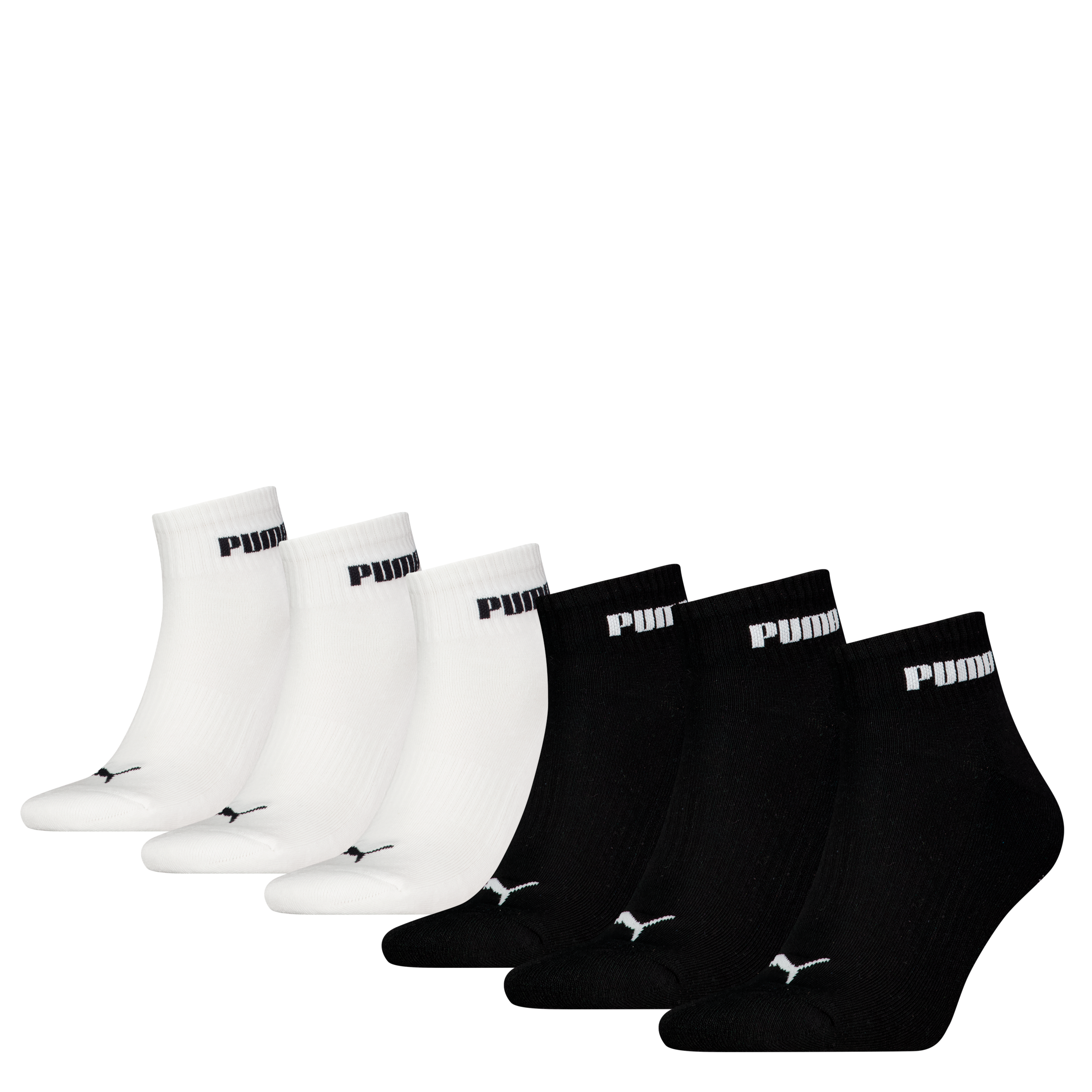 PUMA Kurzsocken »PUMA UNISEX CUSH NEXT QUARTER 6P ECOM« 6er-Pack, mit feuchtigkeitstransportierender Technologie