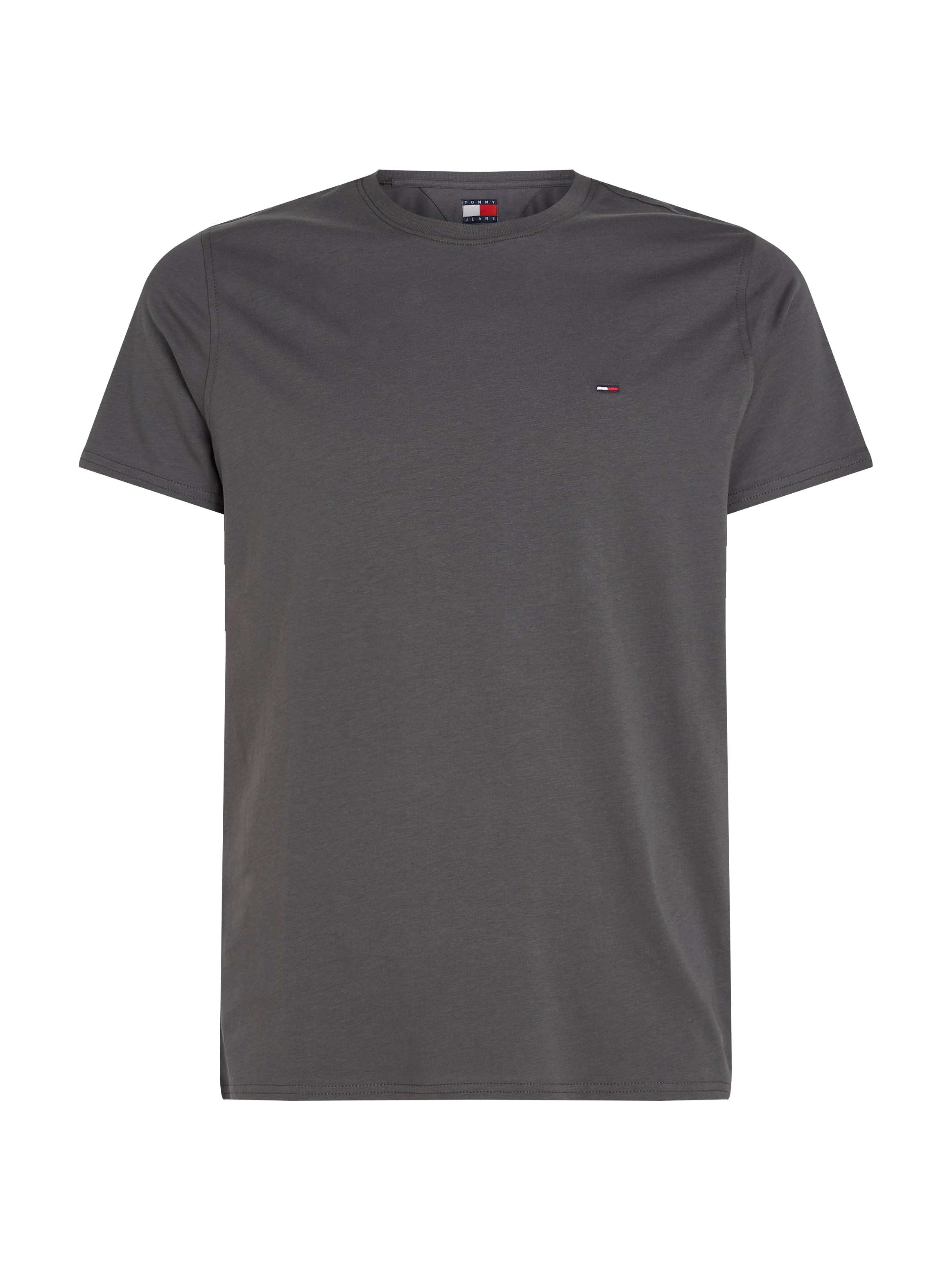 Tommy Jeans T-Shirt »TJM ESSENTIAL SOLID TEE«, Regular Fit mit Rundhalsausschnitt und dezenter Logo-Flag