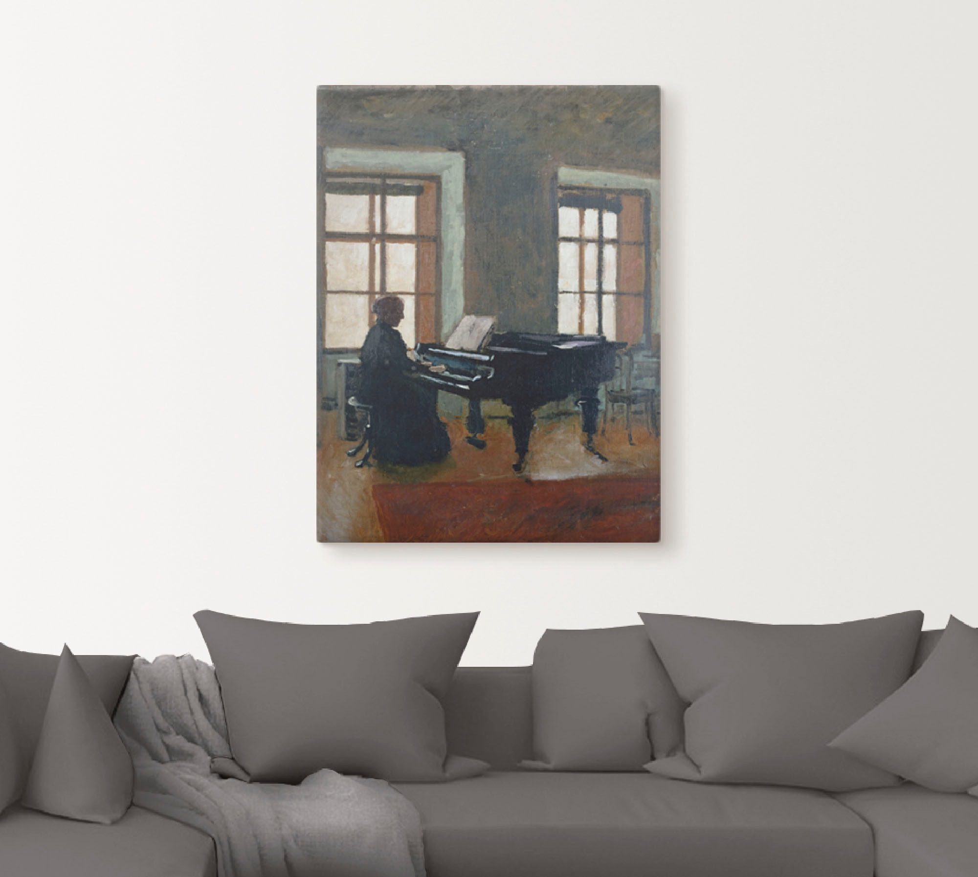 Artland Wandbild »Am Klavier. 1910«, Instrumente, (1 St.), als Leinwandbild, Poster in verschied. Grössen