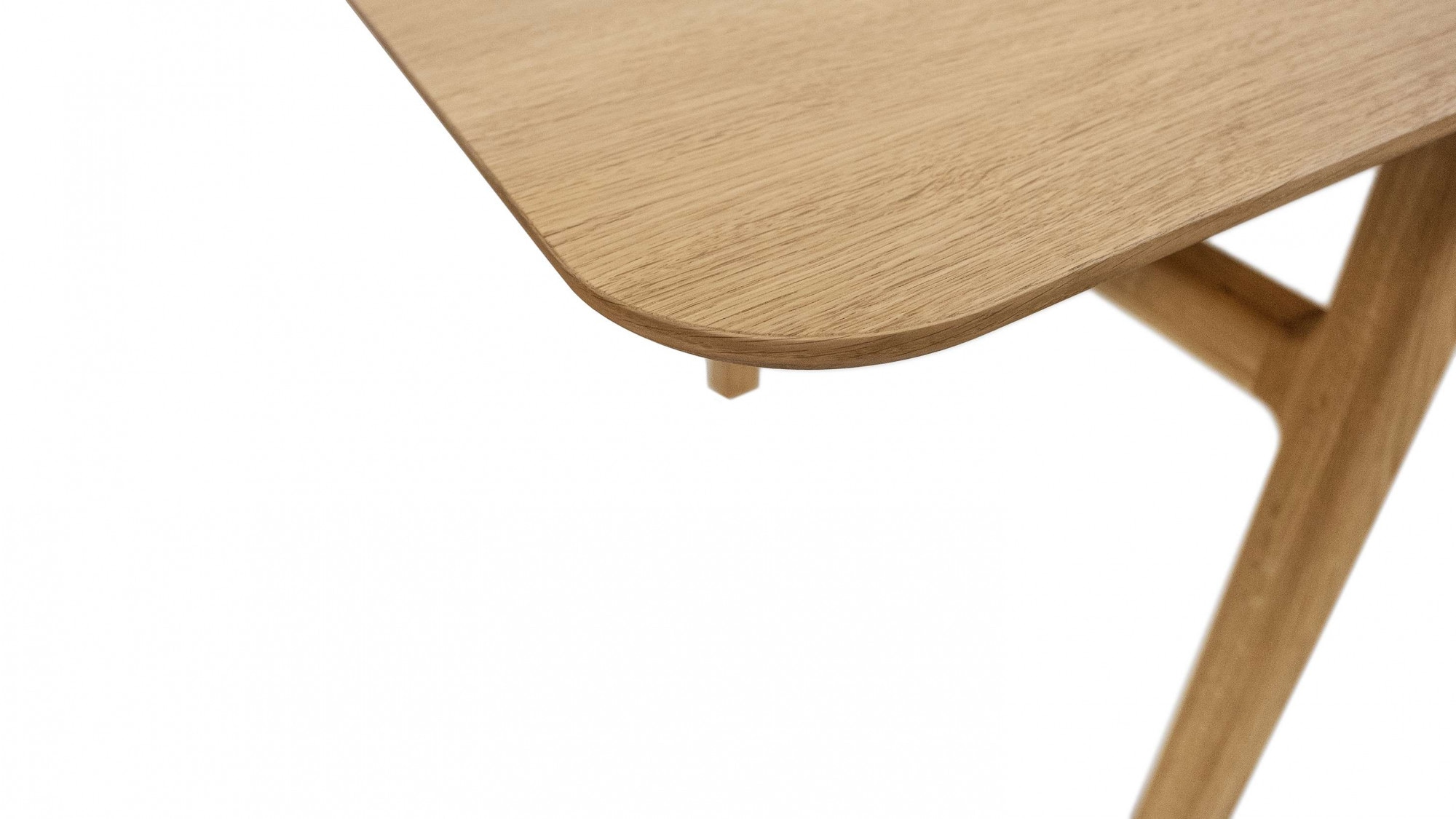 Woodman Esstisch »Curved«, Scandi Design, Breite 180 cm, ausziehbar auf 220 cm, FSC®-zertifiziert