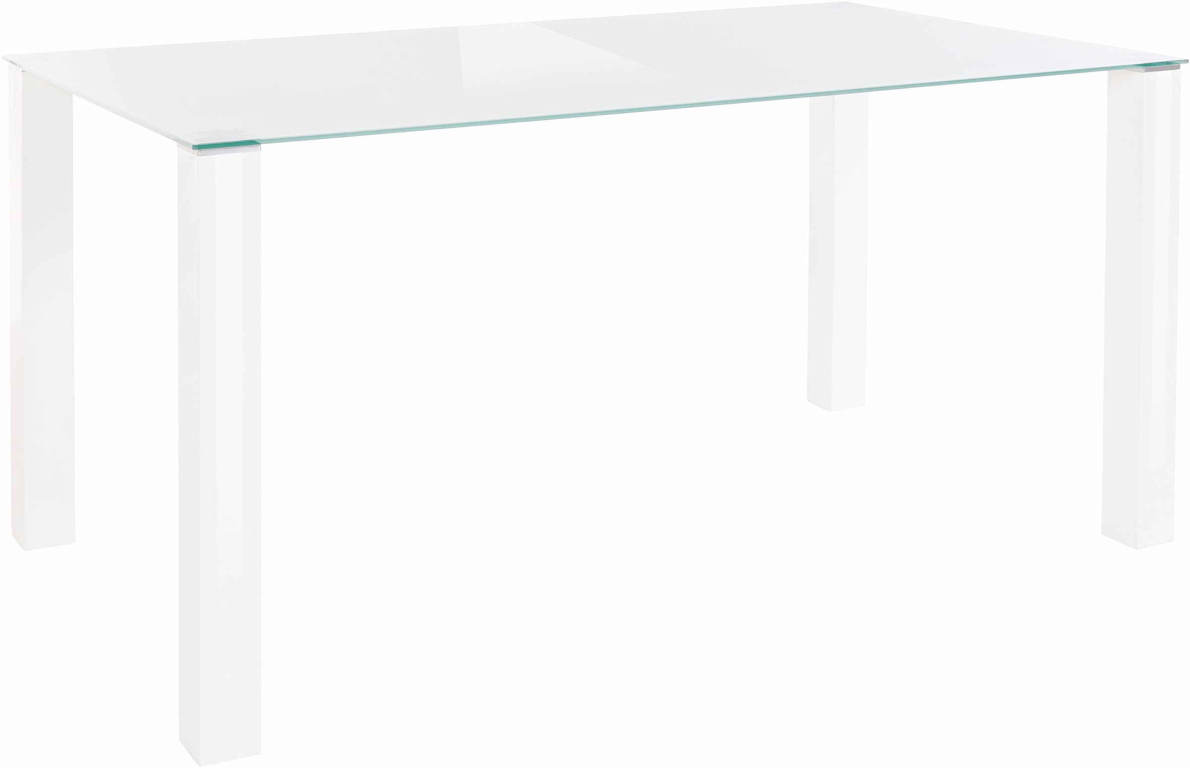INOSIGN Essgruppe, (Set, 5 tlg.), 160 cm breiter Glastisch, verschiedene Farbvarianten der Stuhlbezüge