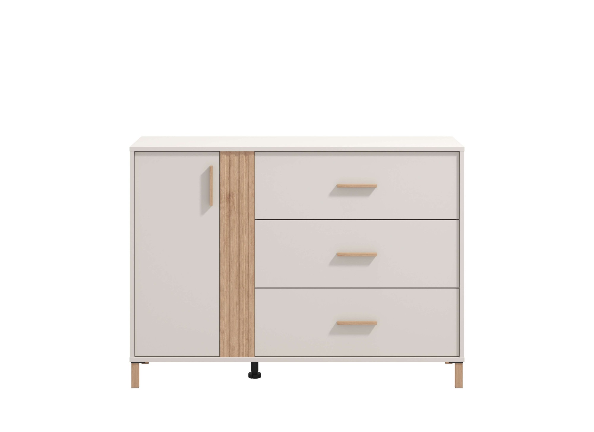 Home affaire Kommode »Belfort Schubladenkommode Sideboard 3 Schubladen und 1 Tür«, 125x40x90, FSC®-zertifizierter Holzwerkstoff, Trendfarbe cashmere