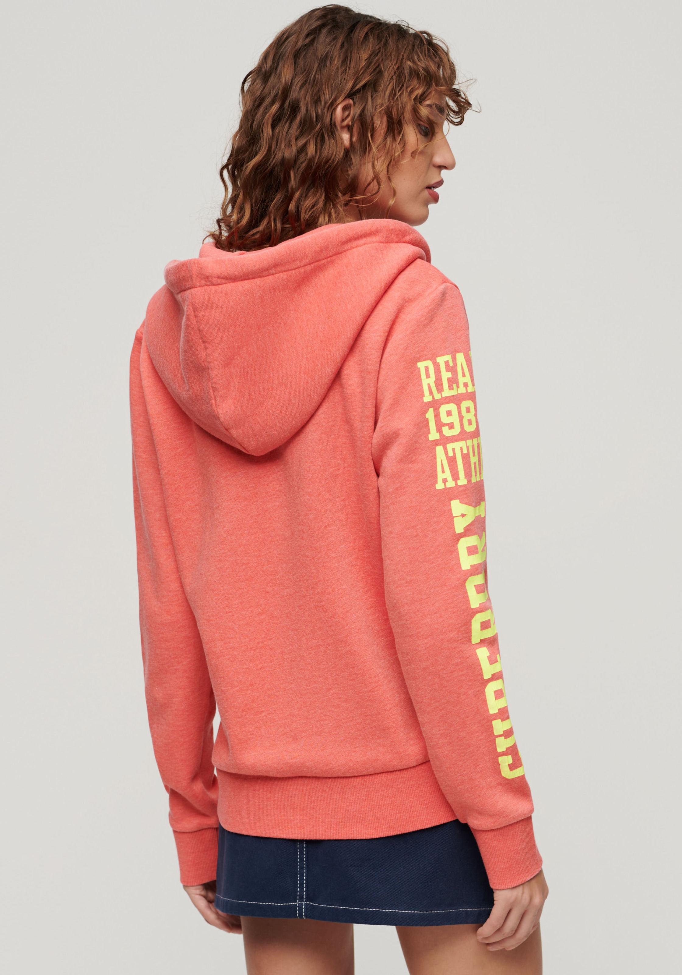 Superdry Kapuzensweatjacke »SUPER ATHLETIC GRAPHIC ZIPHOOD«