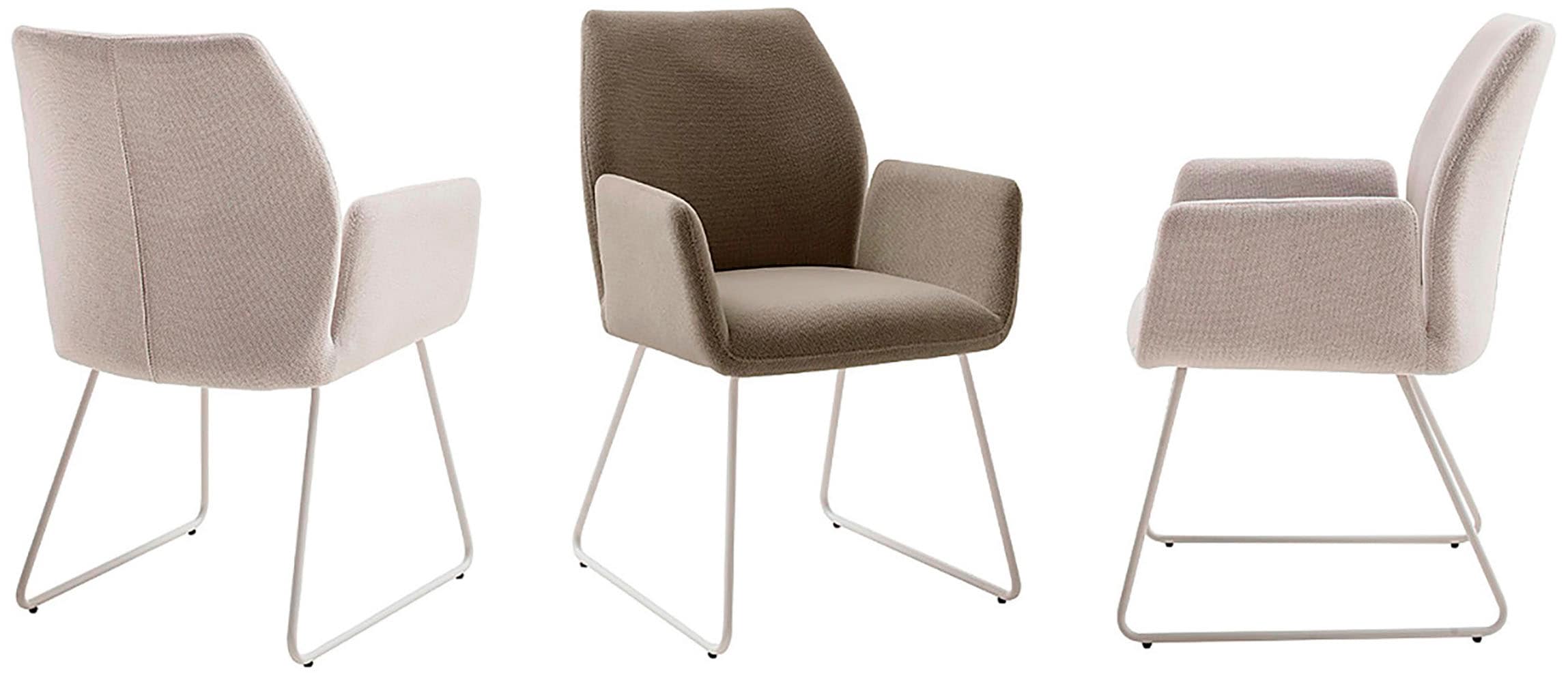 MCA furniture 4-Fussstuhl »BEVERLY«, (Set), 2 St., Chenilleoptik, Esszimmerstuhl,Chenilleoptik,360°drehbar,Sitzhöhe 49cm,belastbar 120kg