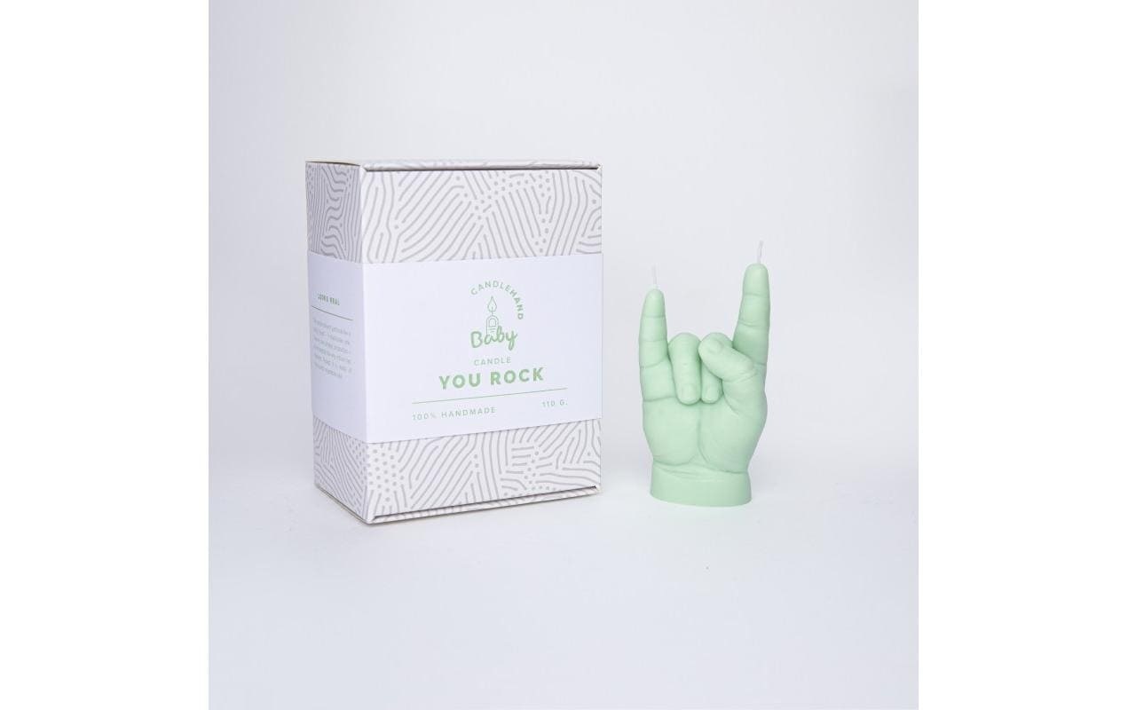 Formkerze »Mandatus Candle Hand Baby You Rock«