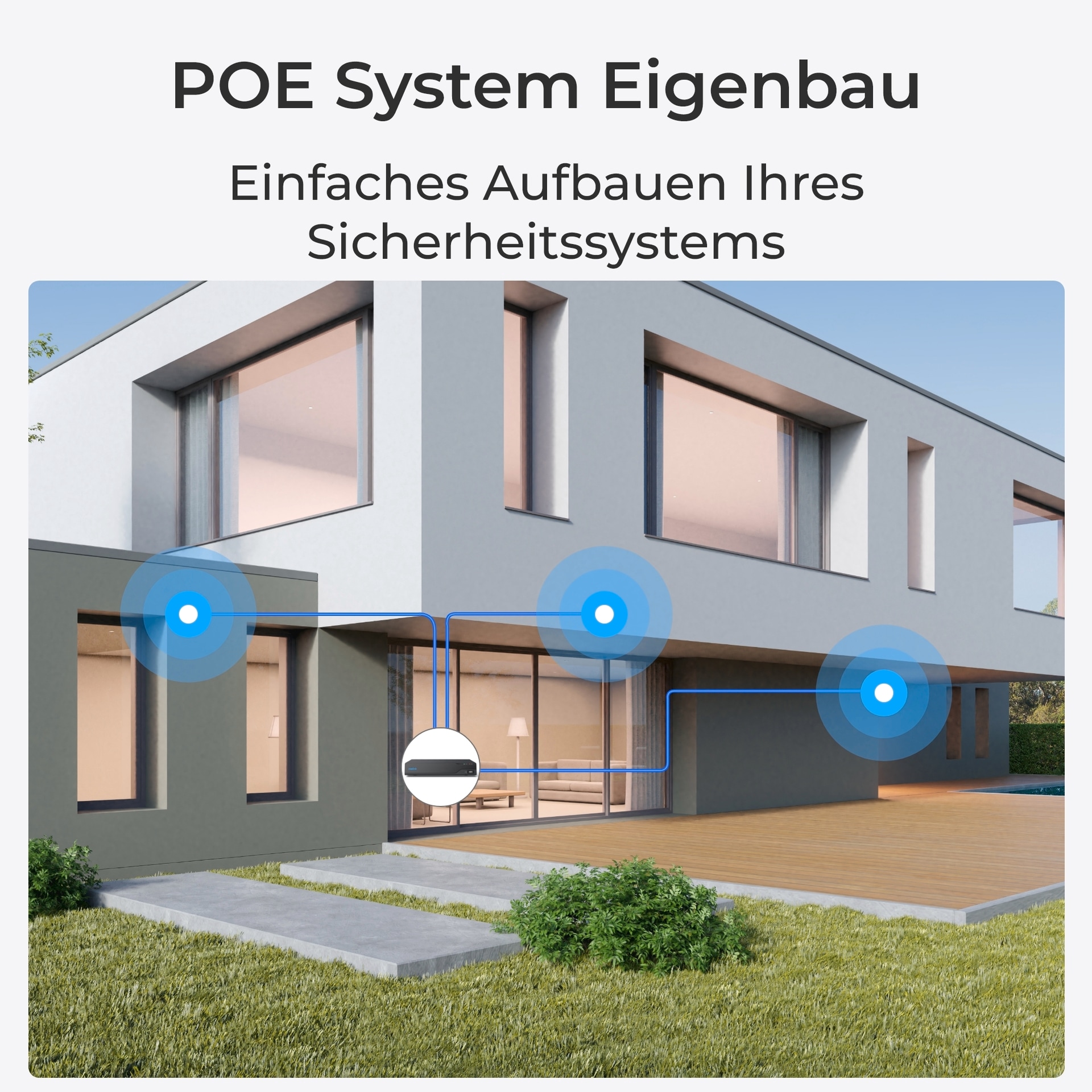 Reolink Überwachungskamera »P324 - 5MP PoE IP Sicherheitskamera, mit Personen-/Fahrzeugerkennung«, Aussenbereich, 30 Meter Nachtsicht & Audioaufzeichnung