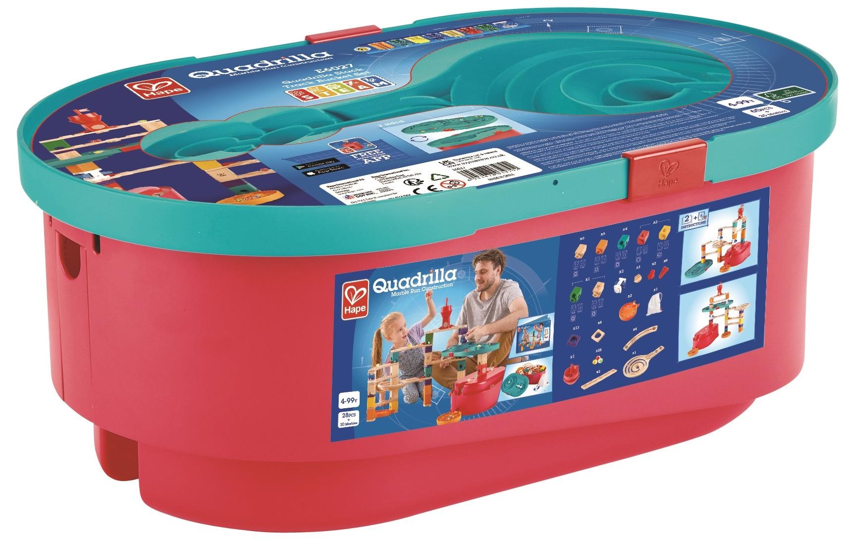 Hape Kugelbahn »Quadrilla: Baukasten«, (58 tlg.)