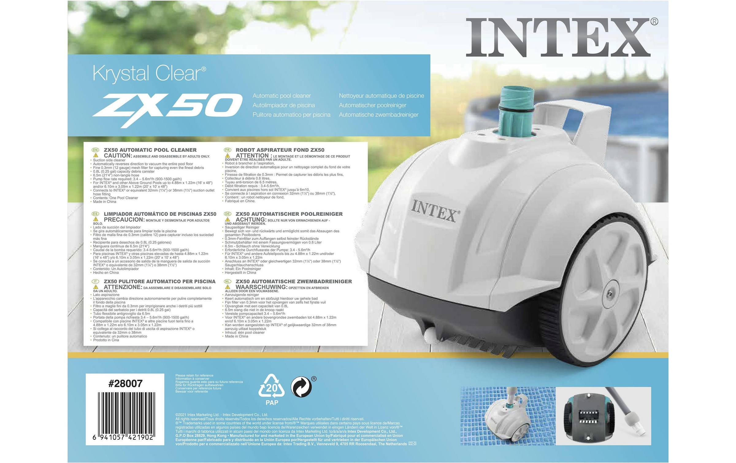 Intex Poolbodensauger »ZX50 Automatic Pool Cleaner«