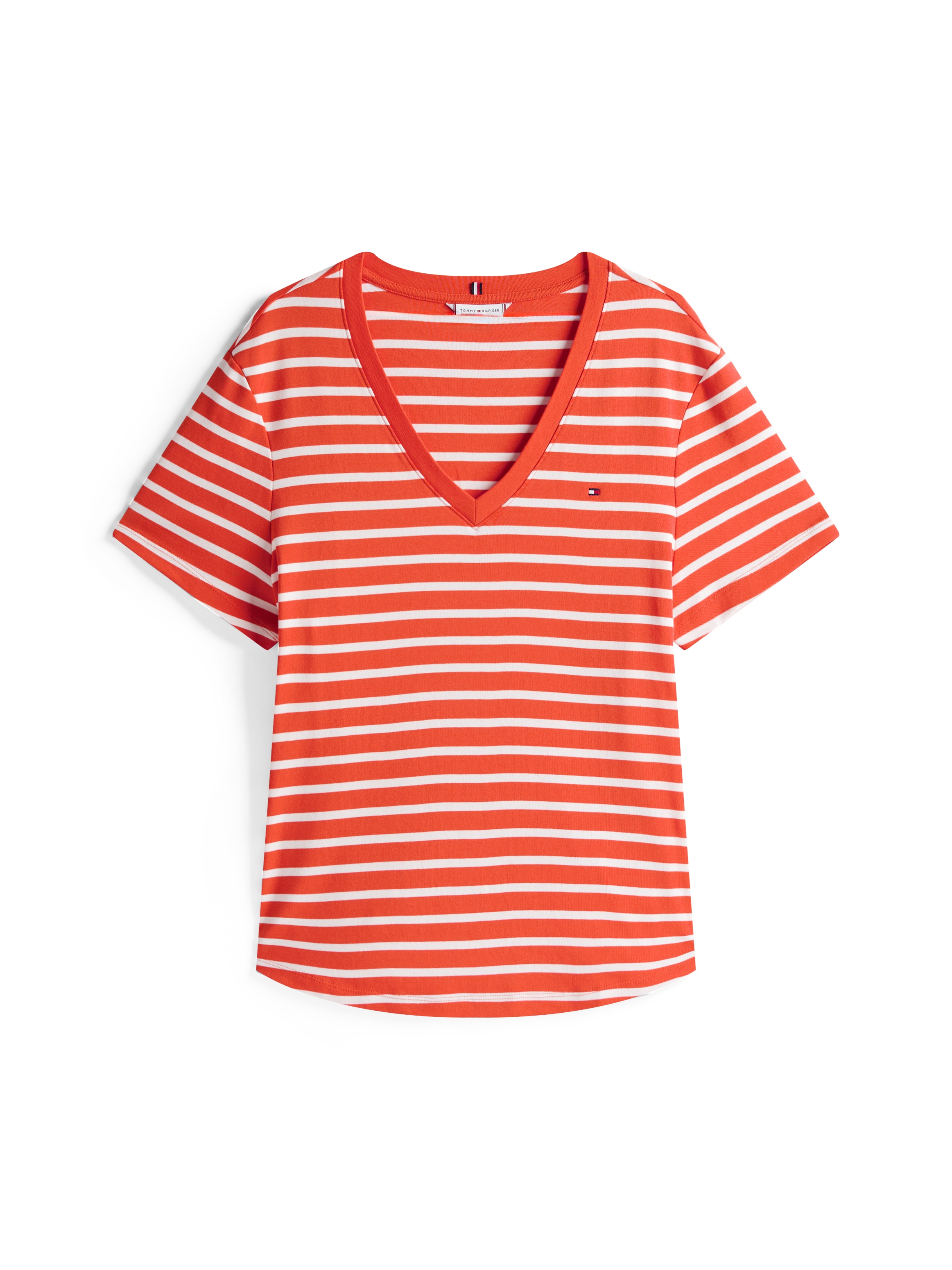 Tommy Hilfiger Curve V-Shirt »CRV SLIM CODY V-NK SS«, in Grossen Grössen