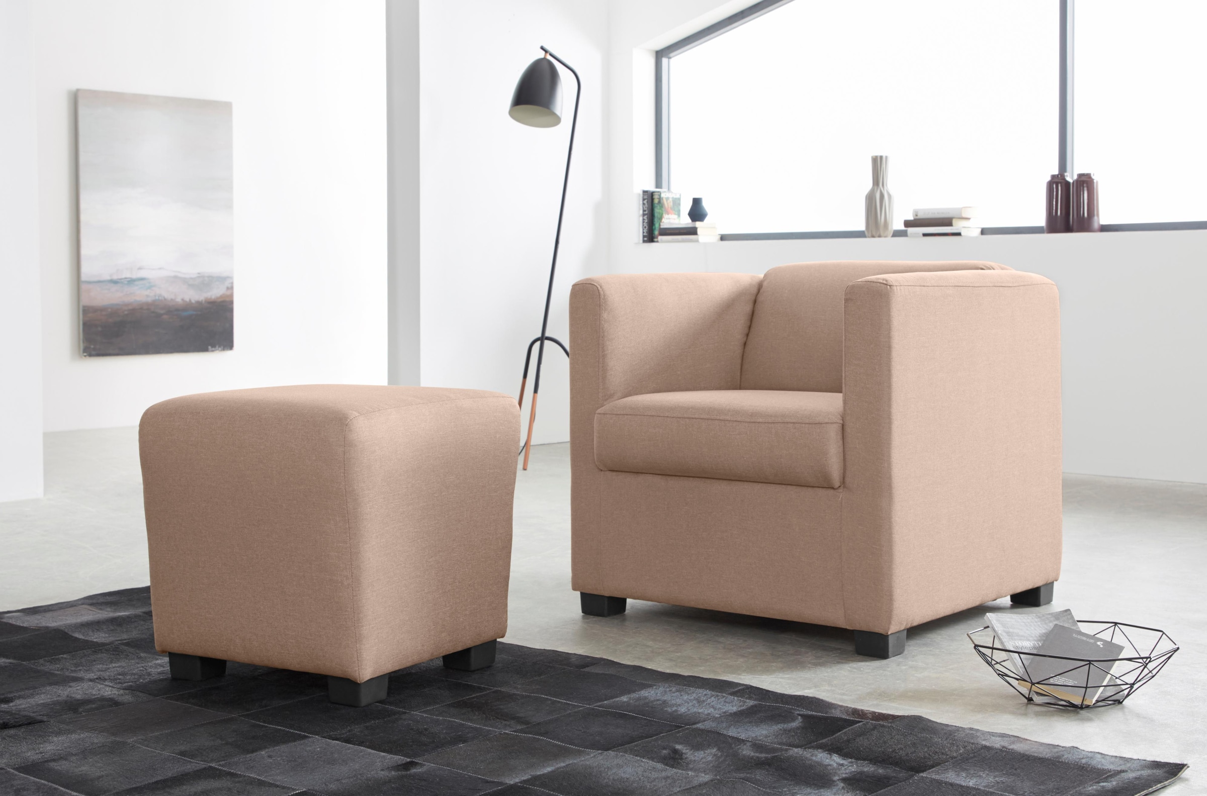 INOSIGN Sessel »Bob Cocktailsessel, Clubsessel, Loungesessel«, in verschiedenen modernen Farben und Qualitäten