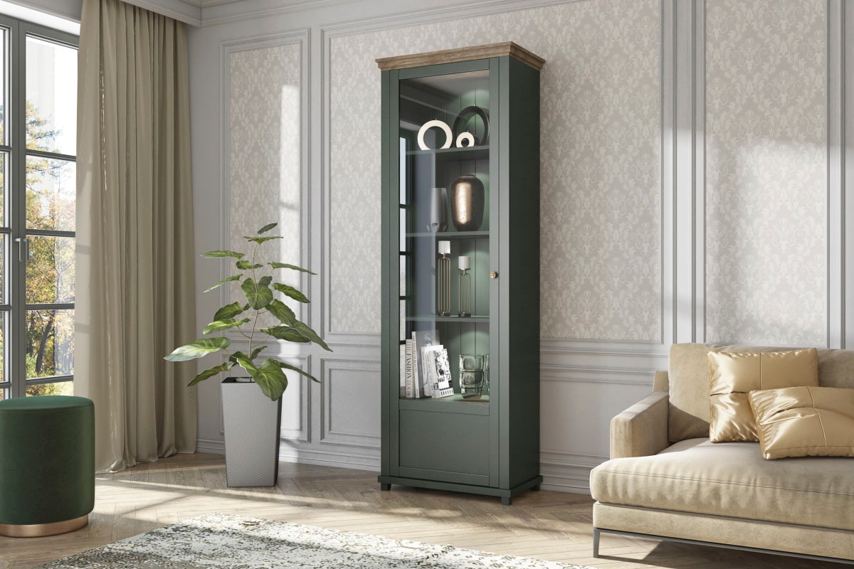 Home affaire Vitrine »Evora«, Standvitrine, 200 x 71cm