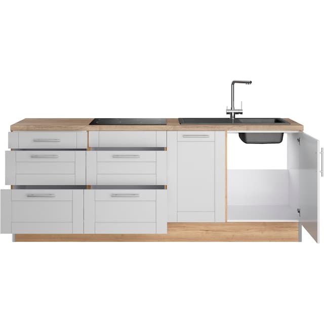 ❤ OPTIFIT Küche »Ahus«, 225 cm breit, ohne E-Geräte, Soft Close Funktion,  MDF Fronten entdecken im Jelmoli-Online Shop