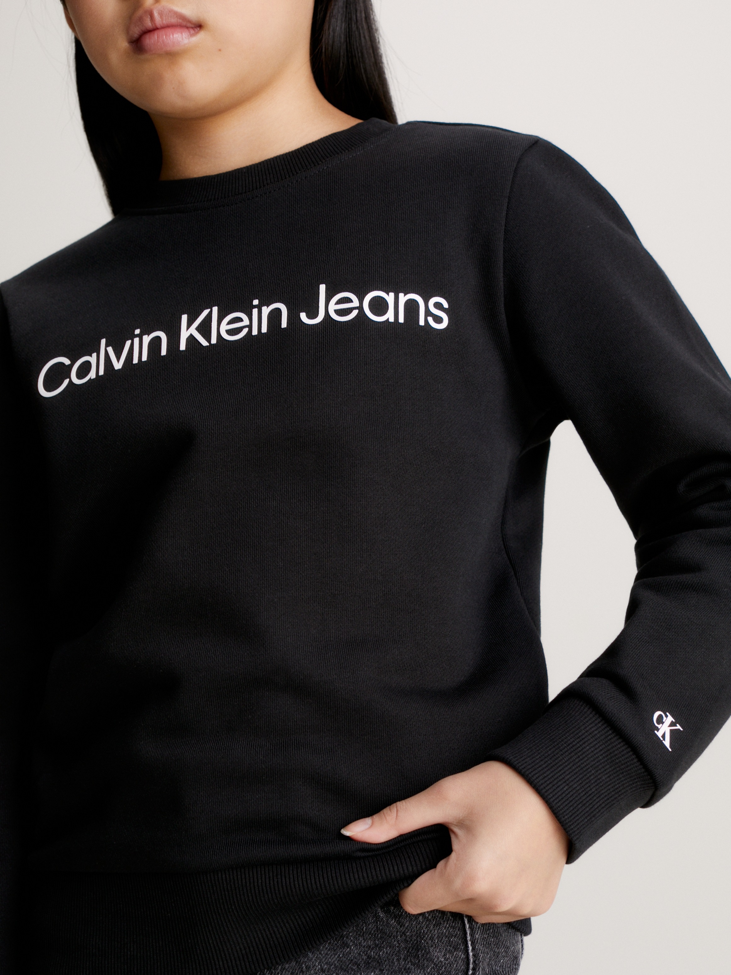 Calvin Klein Jeans Sweatshirt »INST. LOGO REGULAR CN«, für Kinder bis 16 Jahre