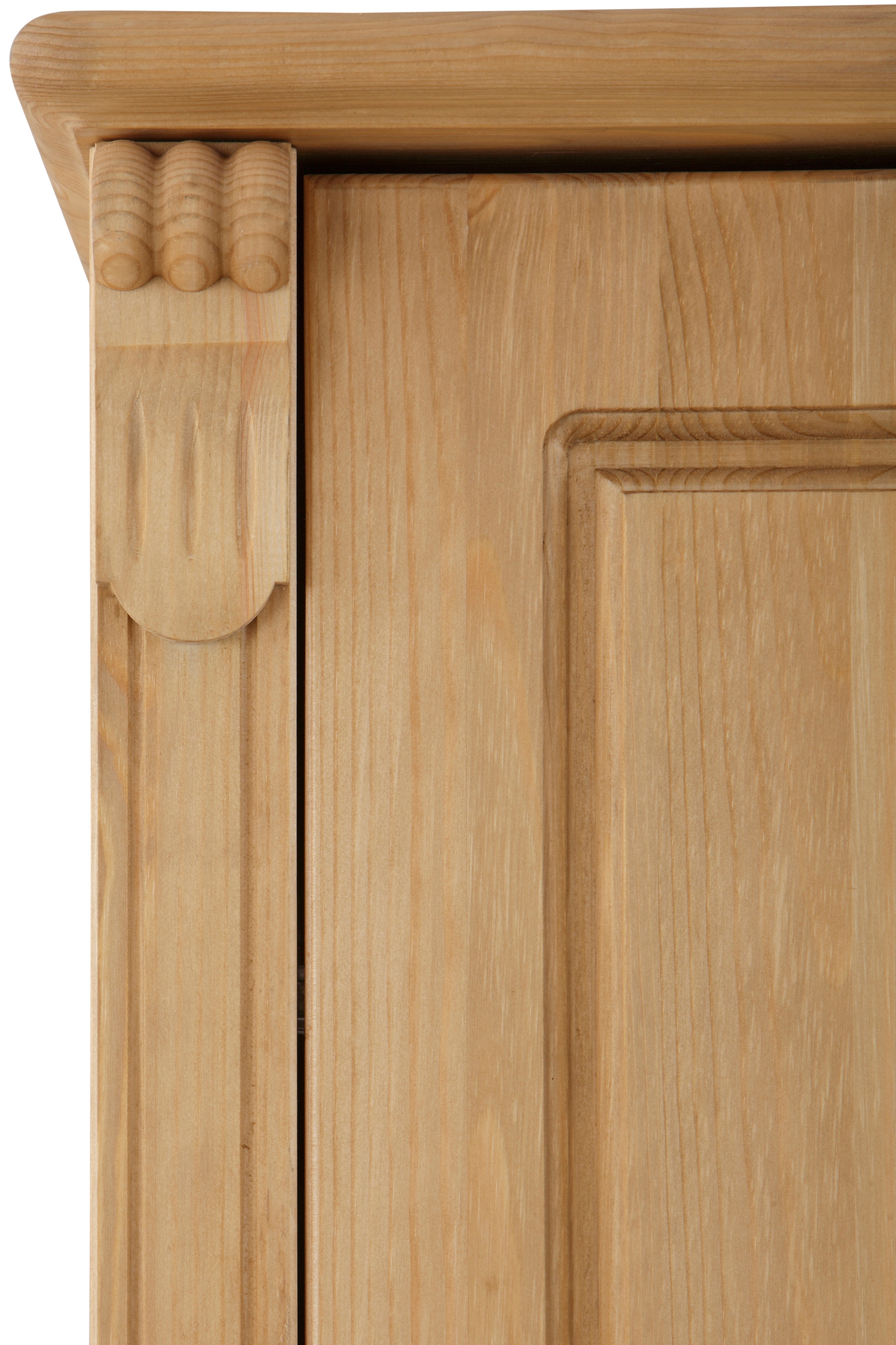 Home affaire Kleiderschrank »Tessin«, (B/H/T ca. 245/191/59 cm), Breite 245 cm, Kiefer massiv, mit Spiegel