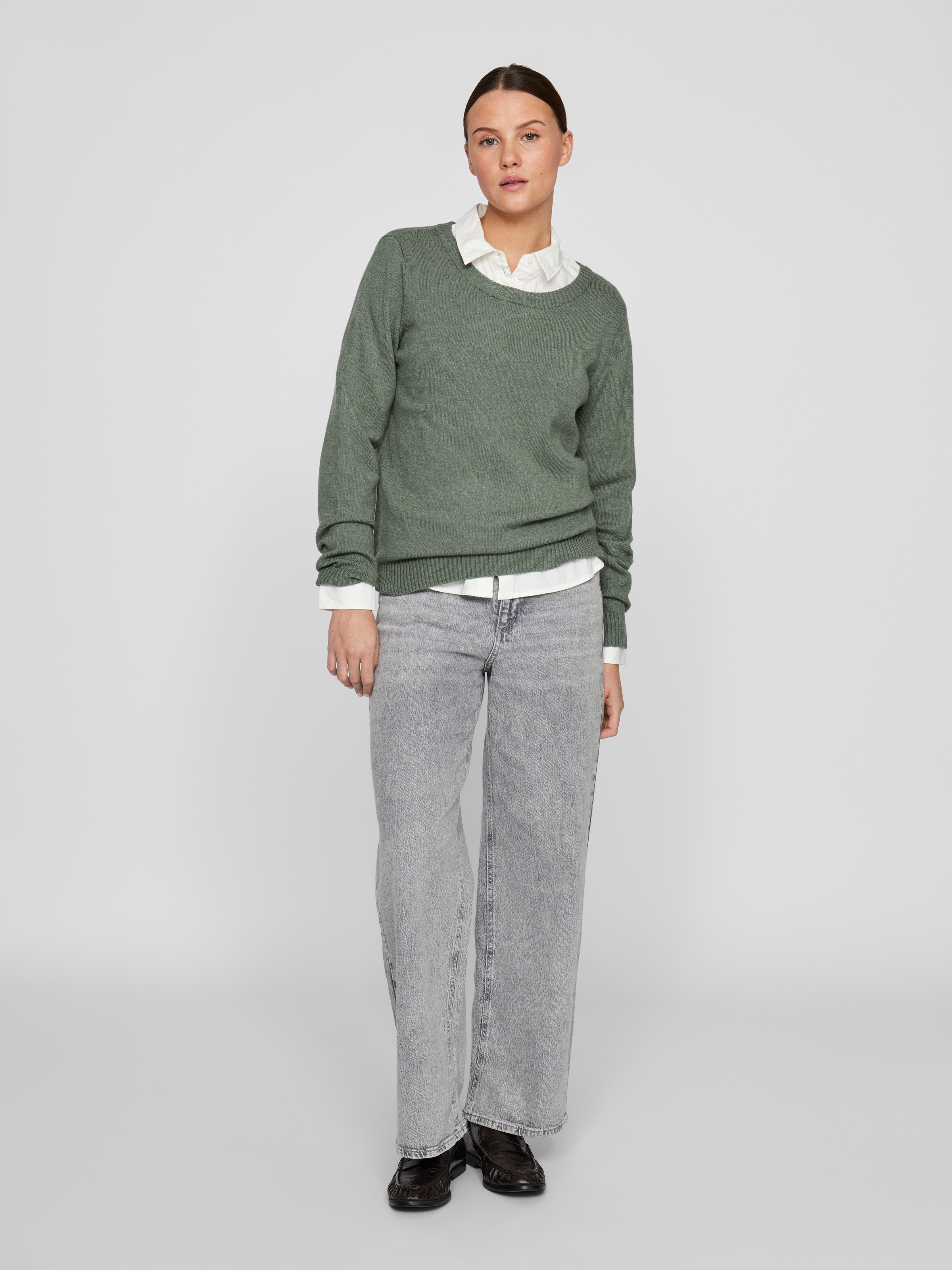 Vila Rundhalspullover »VIRIL O-NECK L/S KNIT TOP - NOOS«