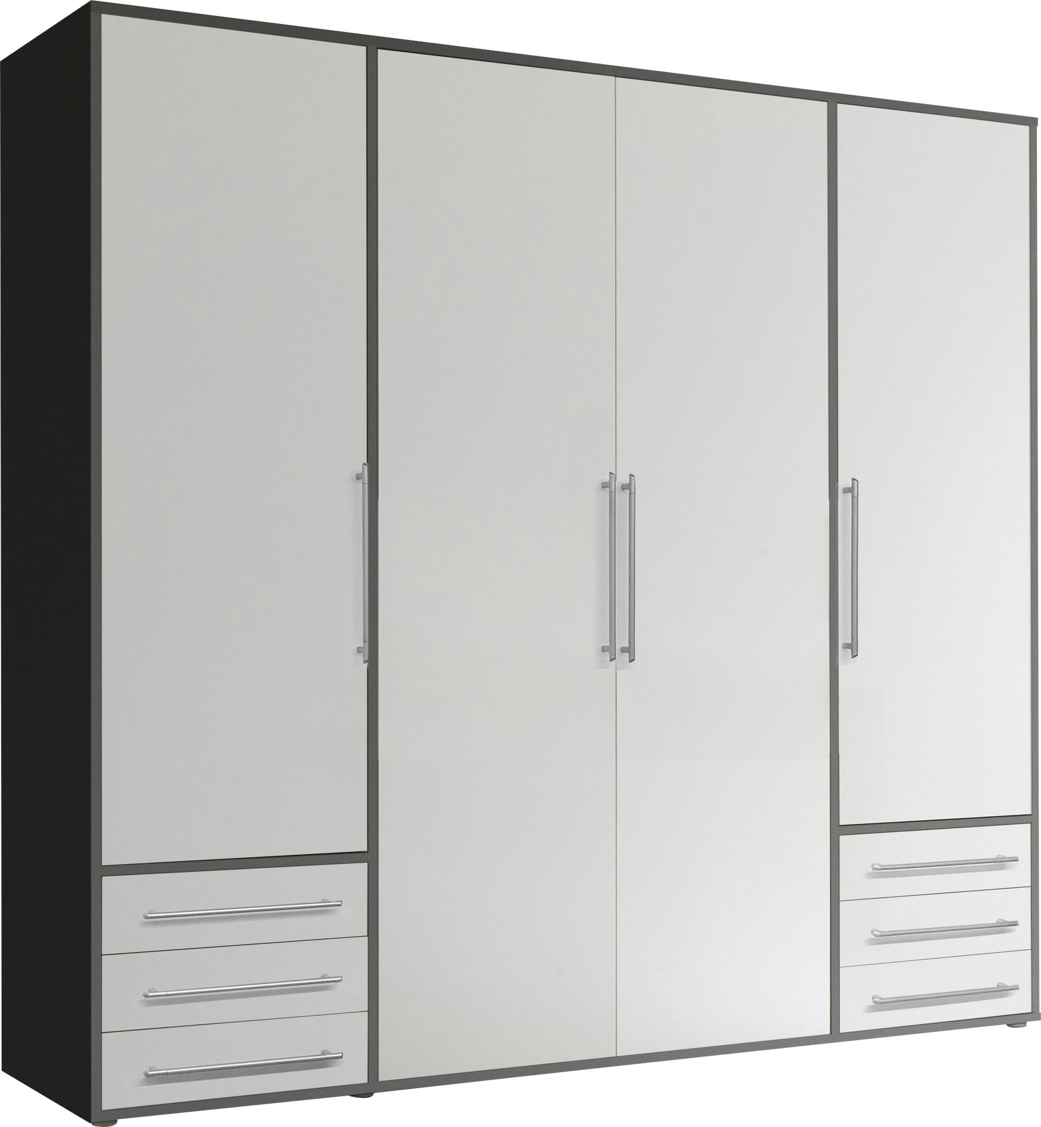 Schlafkontor Drehtürenschrank »Lyss Schrank, Kleiderschrank mit Drehtüren«, in verschiedenen Farben und Grössen erhältlich