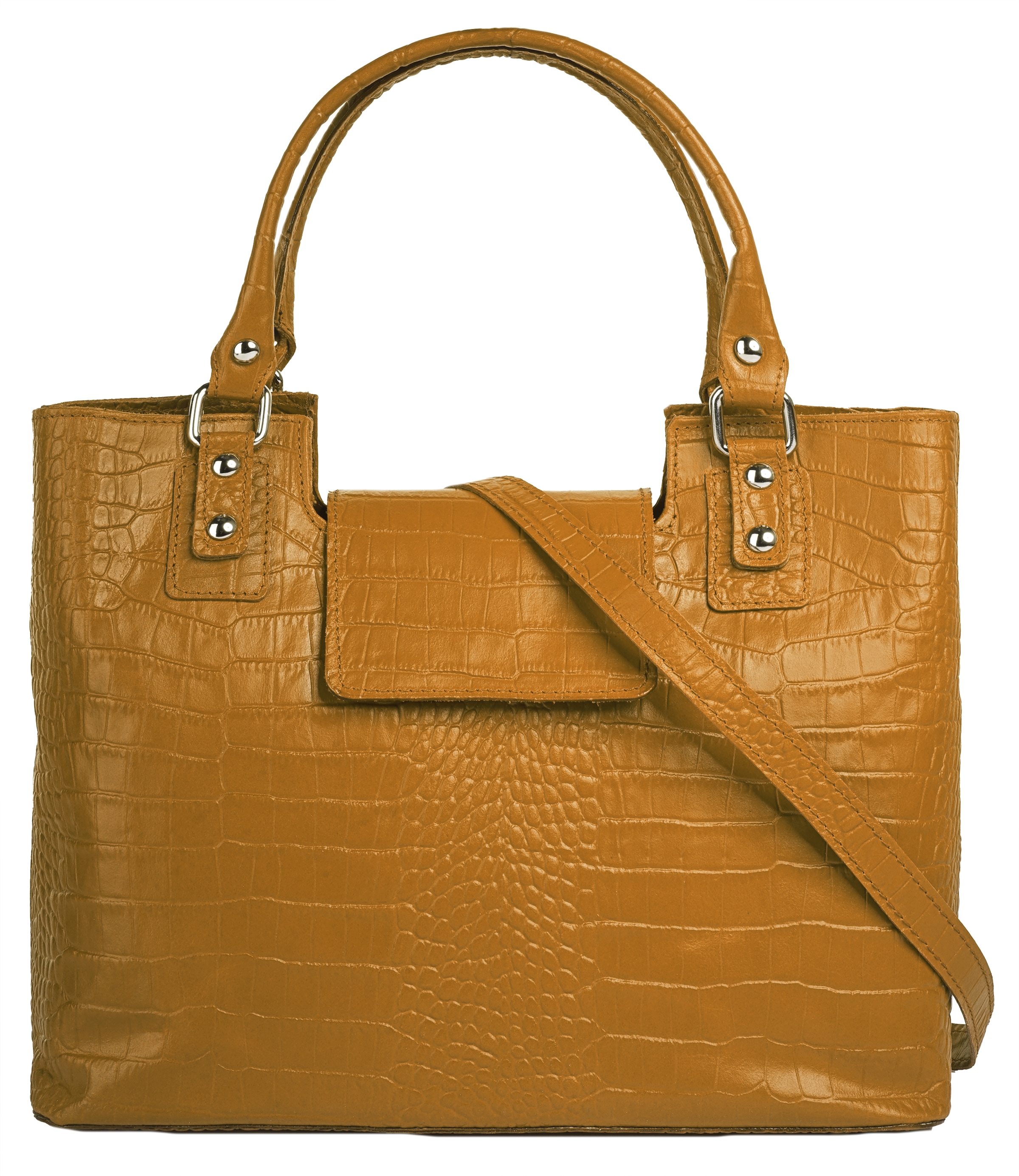 Cluty Henkeltasche, echt Leder, Made in Italy