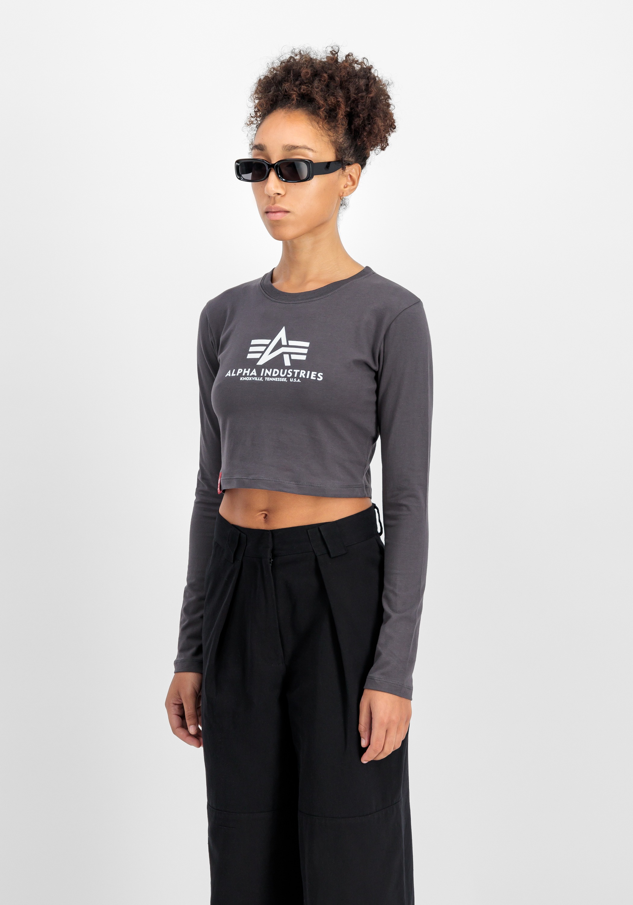 Alpha Industries Sweater »Alpha Industries Women - Longsleeves Basic Cropped Longsleeve W«