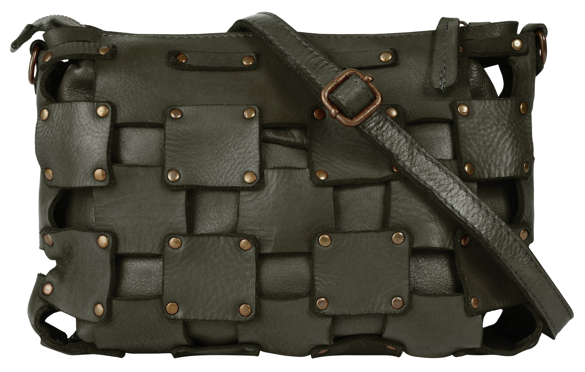 Samantha Look Umhängetasche echt Leder, Made in Italy