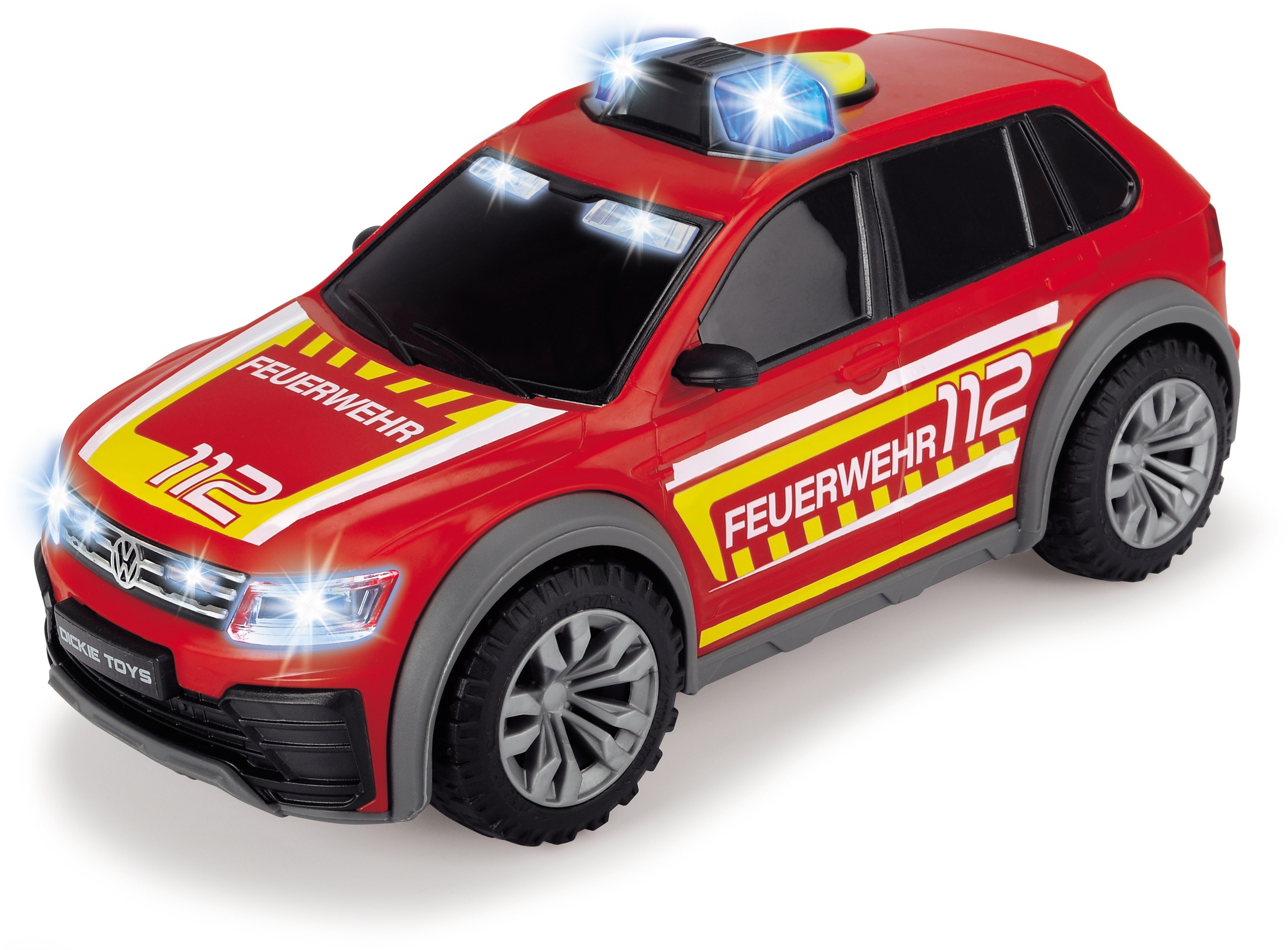 Dickie Toys Spielzeug-Auto »VW Tiguan R-Line Fire Car«, mit Licht und Sound