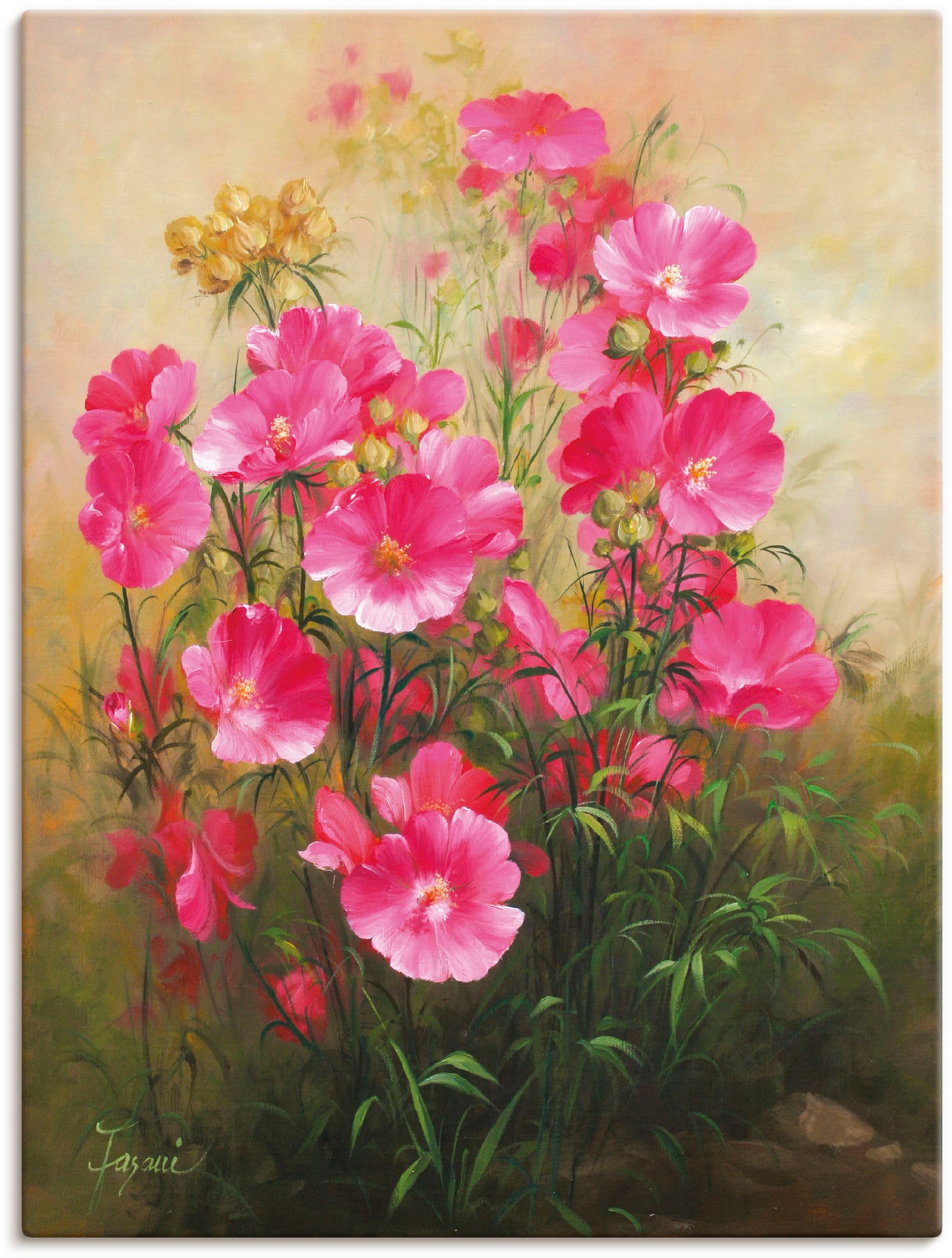 Artland Wandbild »Pinke | Blumenbilder, St.), als Blumen«, Wandaufkleber shoppen online oder Jelmoli-Versand Poster (1 Grössen Leinwandbild, in versch. Alubild