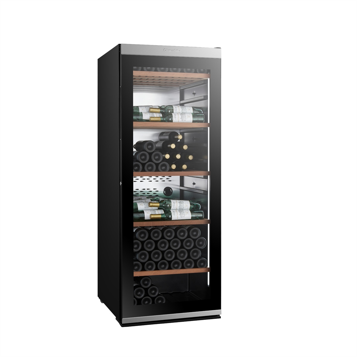 CLIMADIFF Weinschrank »Climadiff Weinkühlschrank MILLESIME 200B, Freistehend, 1 Zone, 204 Flaschen«