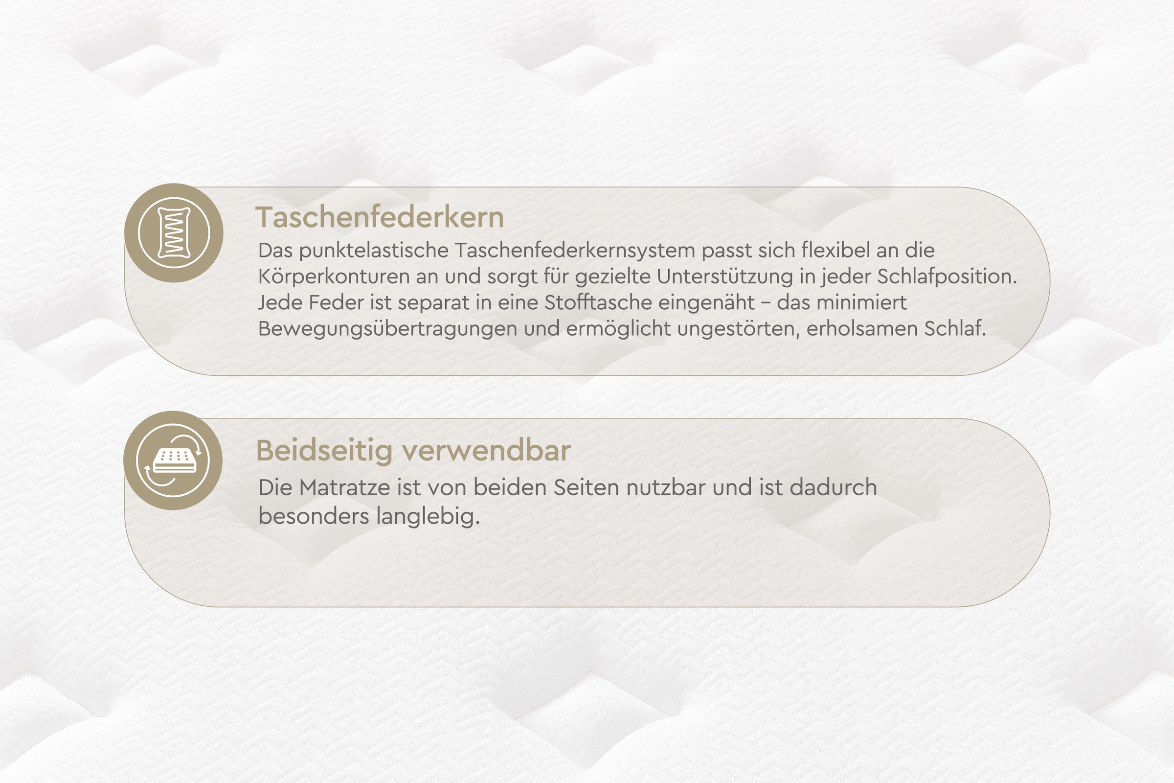 Yatas Bedding Taschenfederkernmatratze »Majestät First Class, Matratze 90x200, 140x200 cm & weitere Grössen«, 30 cm hoch, Raumgewicht: 28 kg/m³, 406 Federn, (1 St., 1-tlg.), H2, wendbar, ergonomisch, atmungsaktiv
