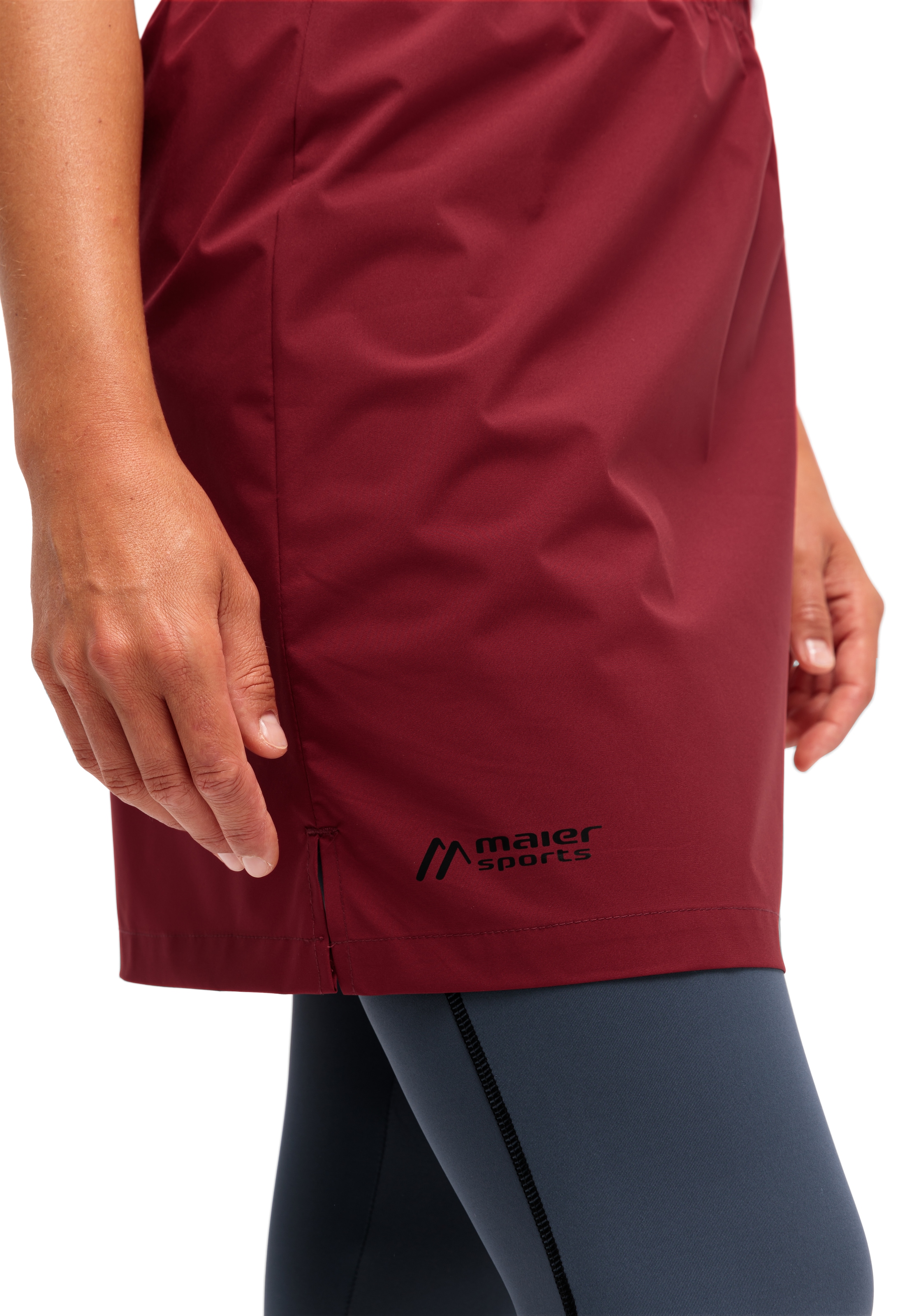 Maier Sports Midirock »Rain Skirt 2.0«, Damen Regenrock, wasserabweisend atmungsaktiv, Rock in sich verpackbar