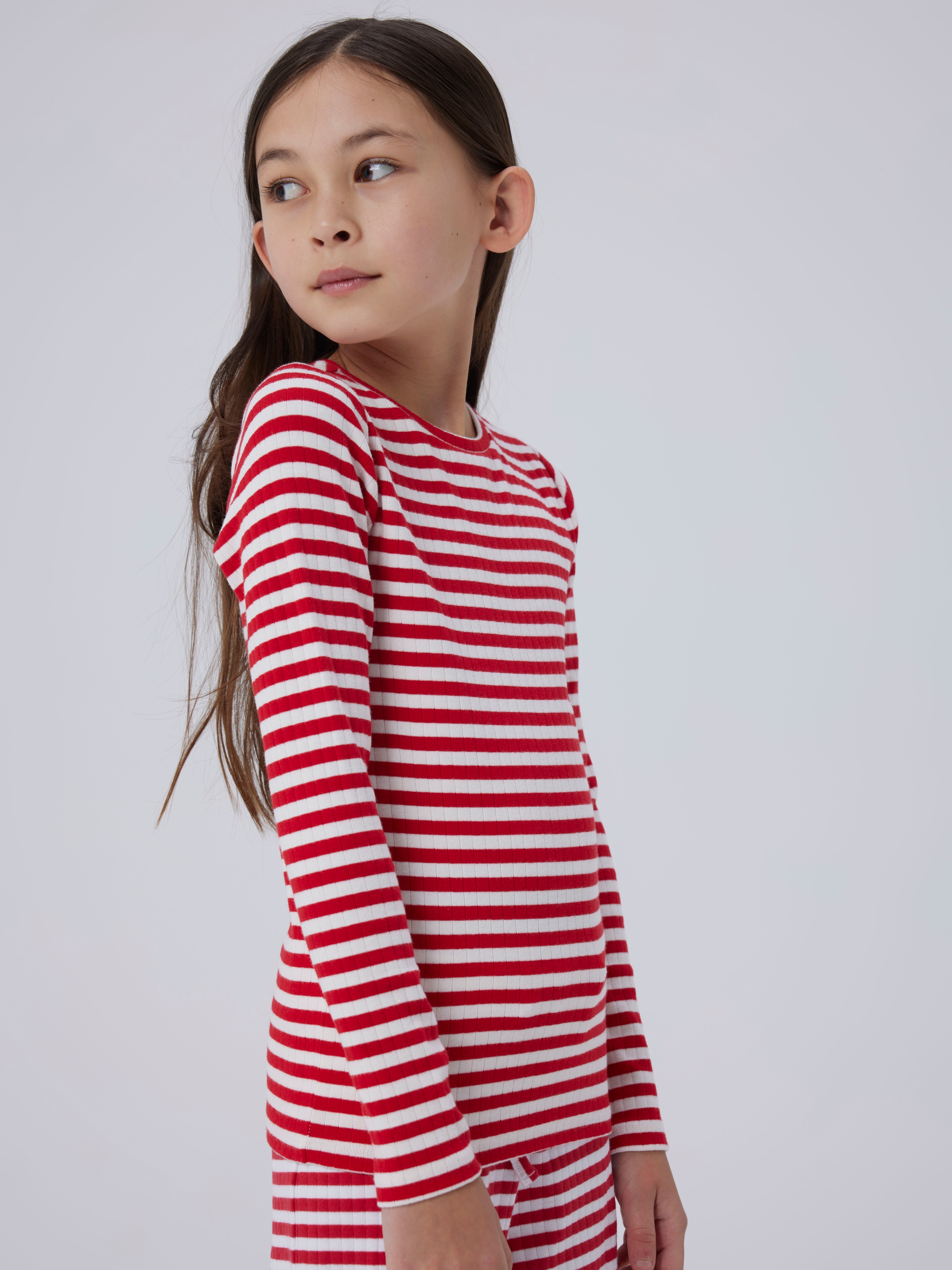 Name It Langarmshirt »NKFSURAJA XSL LS TOP NOOS« toller Ringel-Look in gerippter Qualität