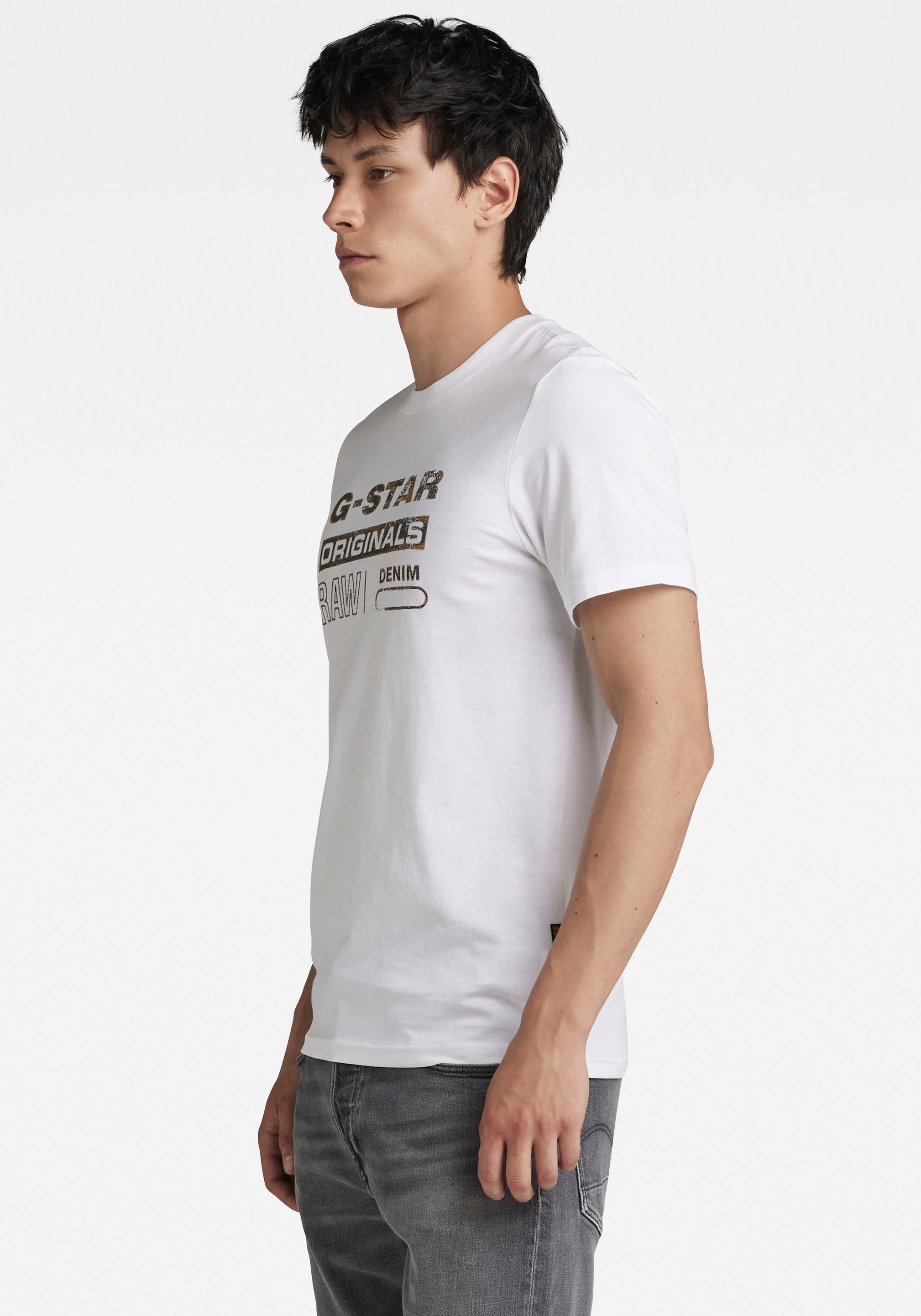 G-STAR T-Shirt »Distressed originals«