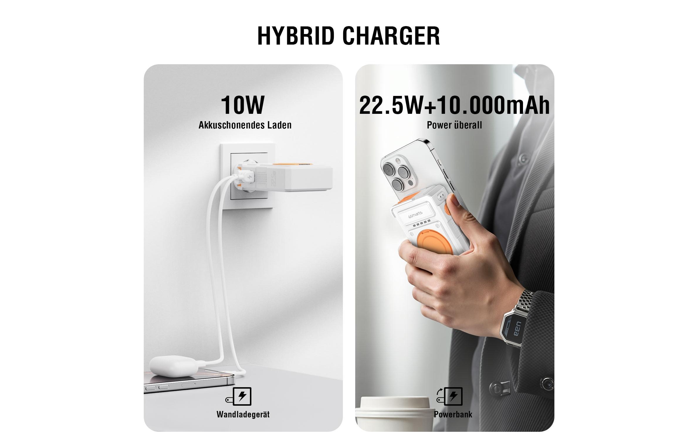 4smarts Powerbank »6in1 Hybrid Charger 10000 mAh«