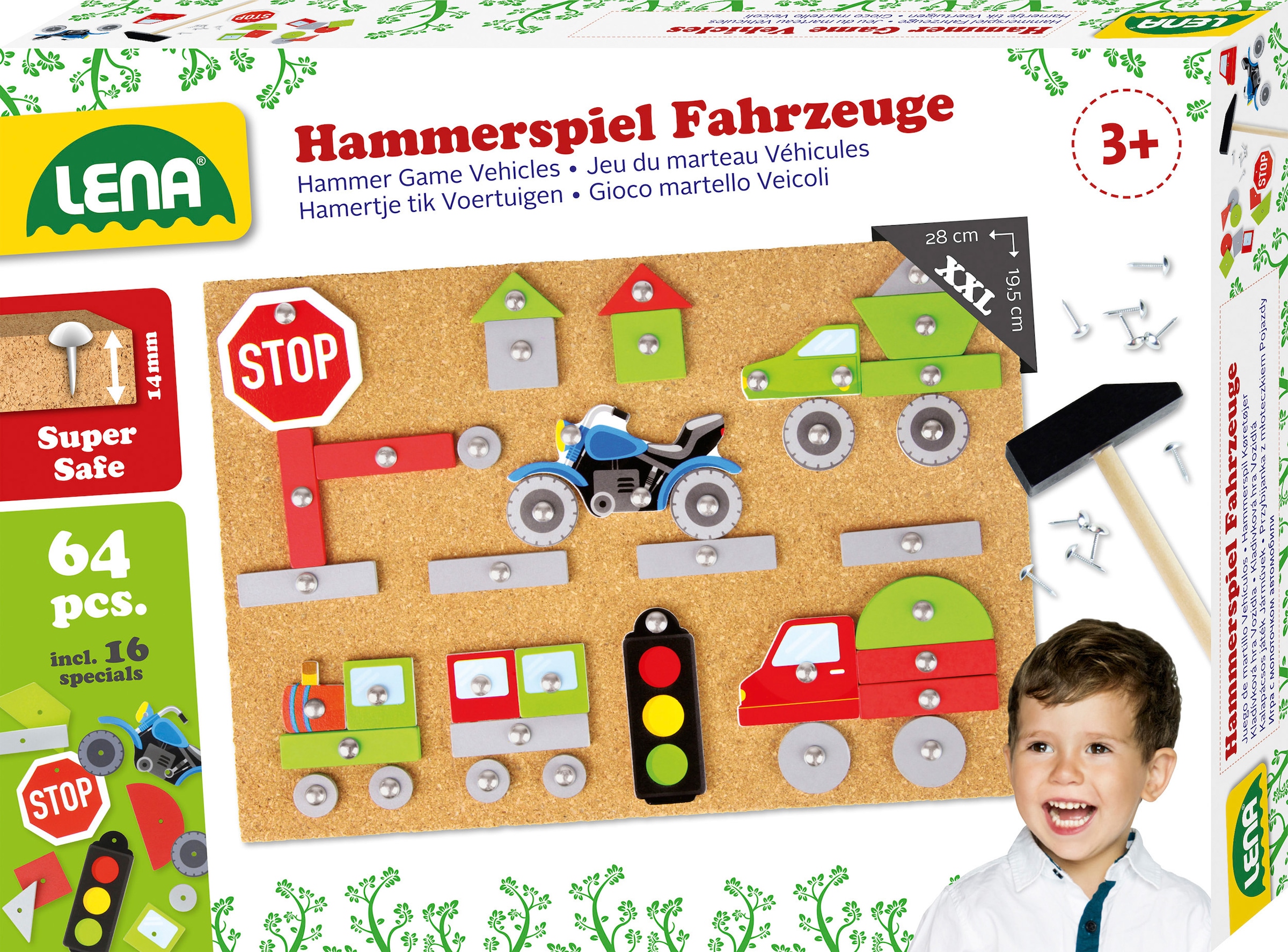 Lena® Spiel »Hammerspiel Fahrzeuge«