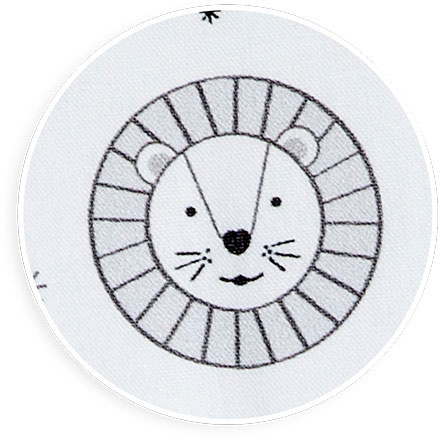 tiSsi® Bettnestchen »Sophie, grau Lion«, (2 tlg., Nestchen und Einlage), passend für tiSsi® Beistellbett 40x90 cm